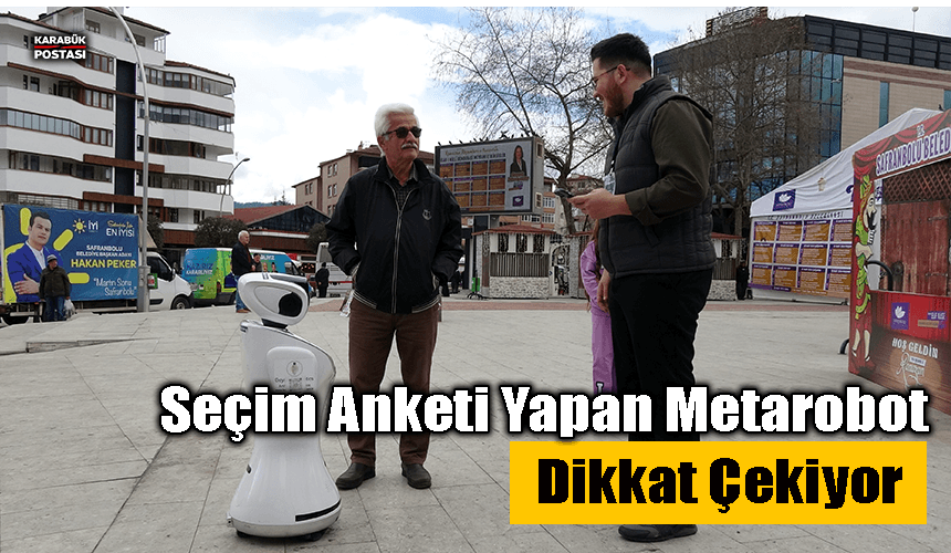 Bu robot seçmenlerin nabzını tutuyor