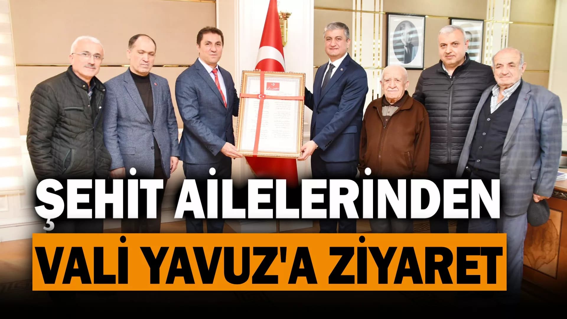 Şehit Aileleri Vali Yavuz'u Ziyaret Etti