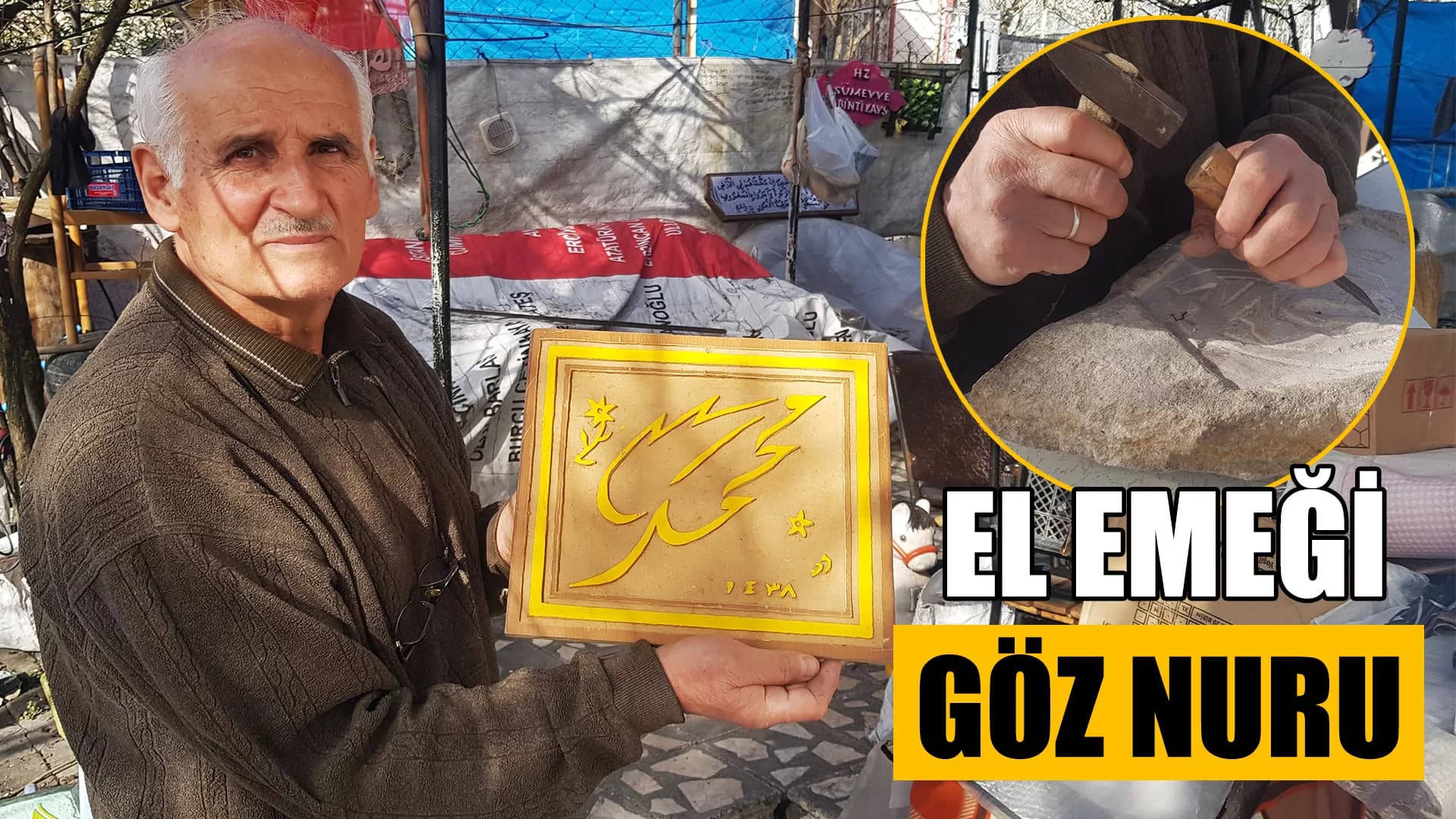 Selatin Camilerinde Gördüğü Hat Yazılarını 51 Yıldır İşliyor