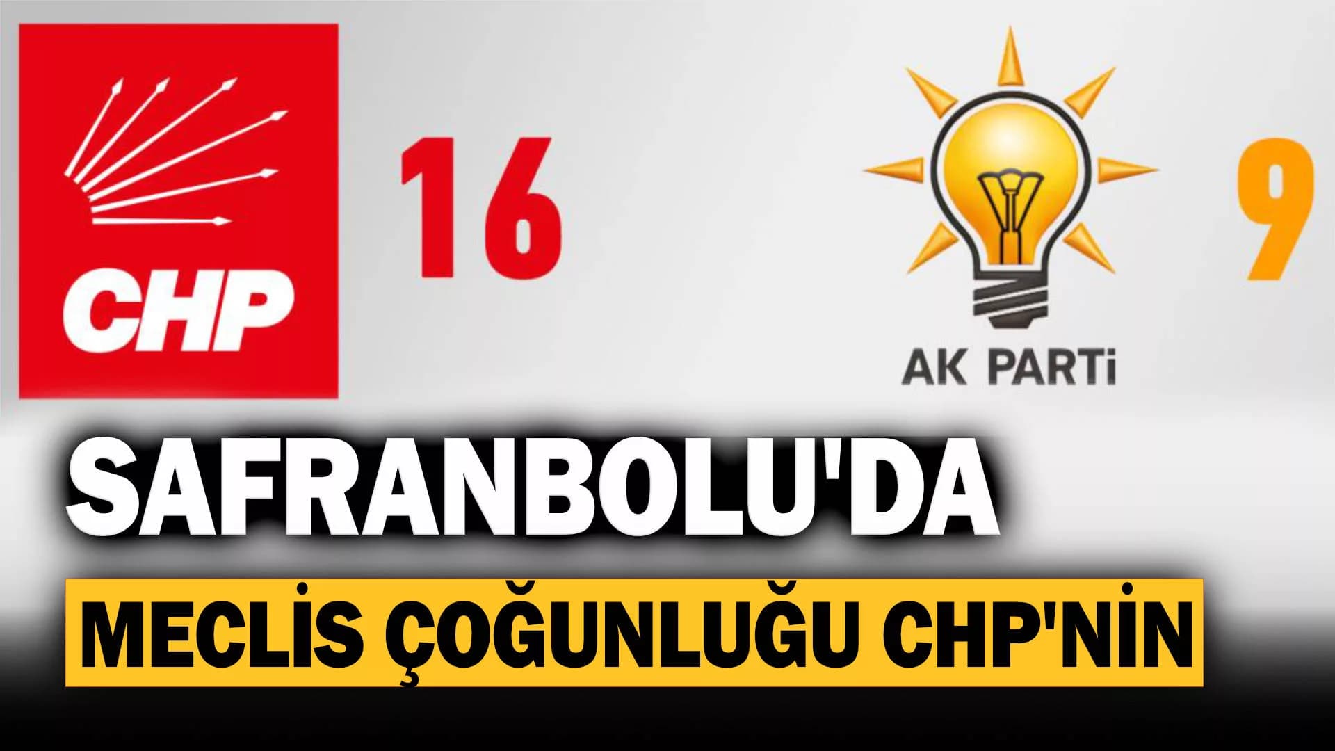 Safranbolu'da  Meclis Çoğunluğu CHP'nin