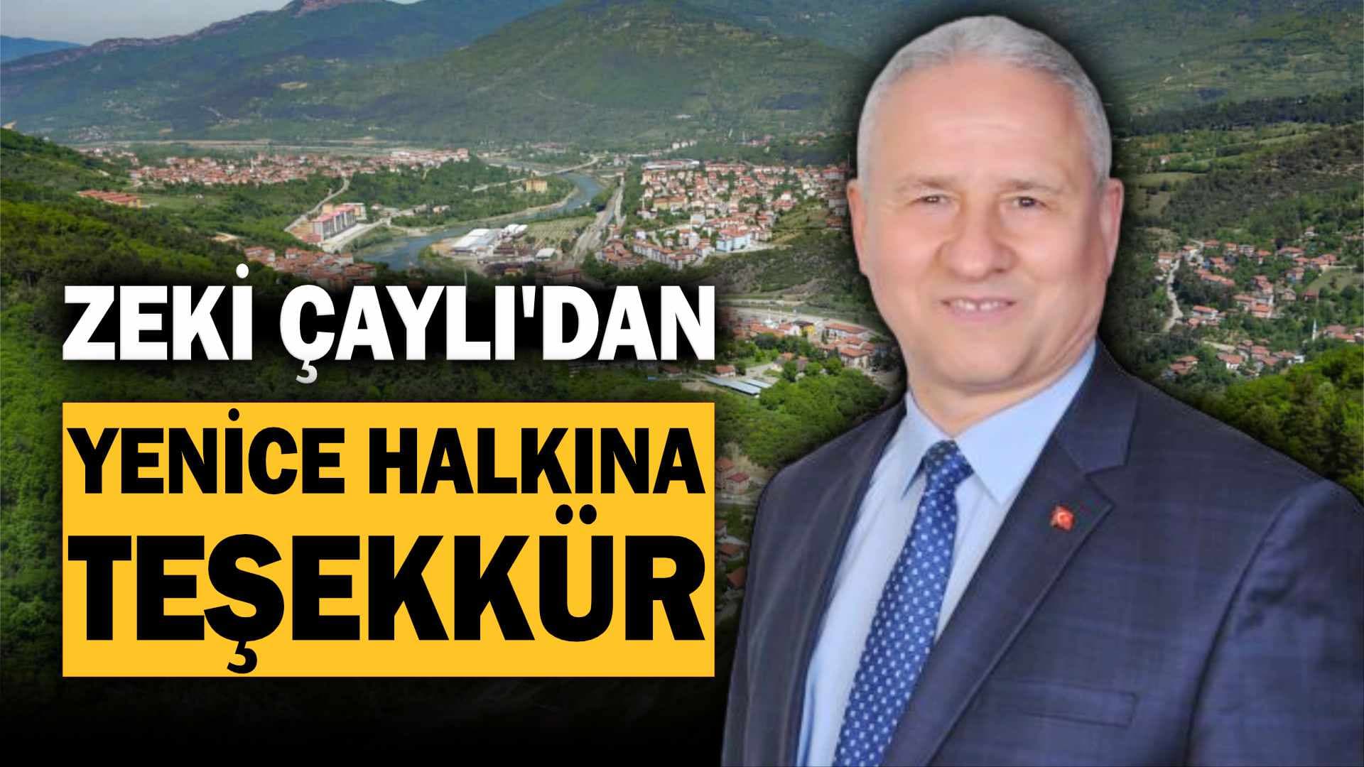 Çaylı'dan Yenice Halkına Teşekkür