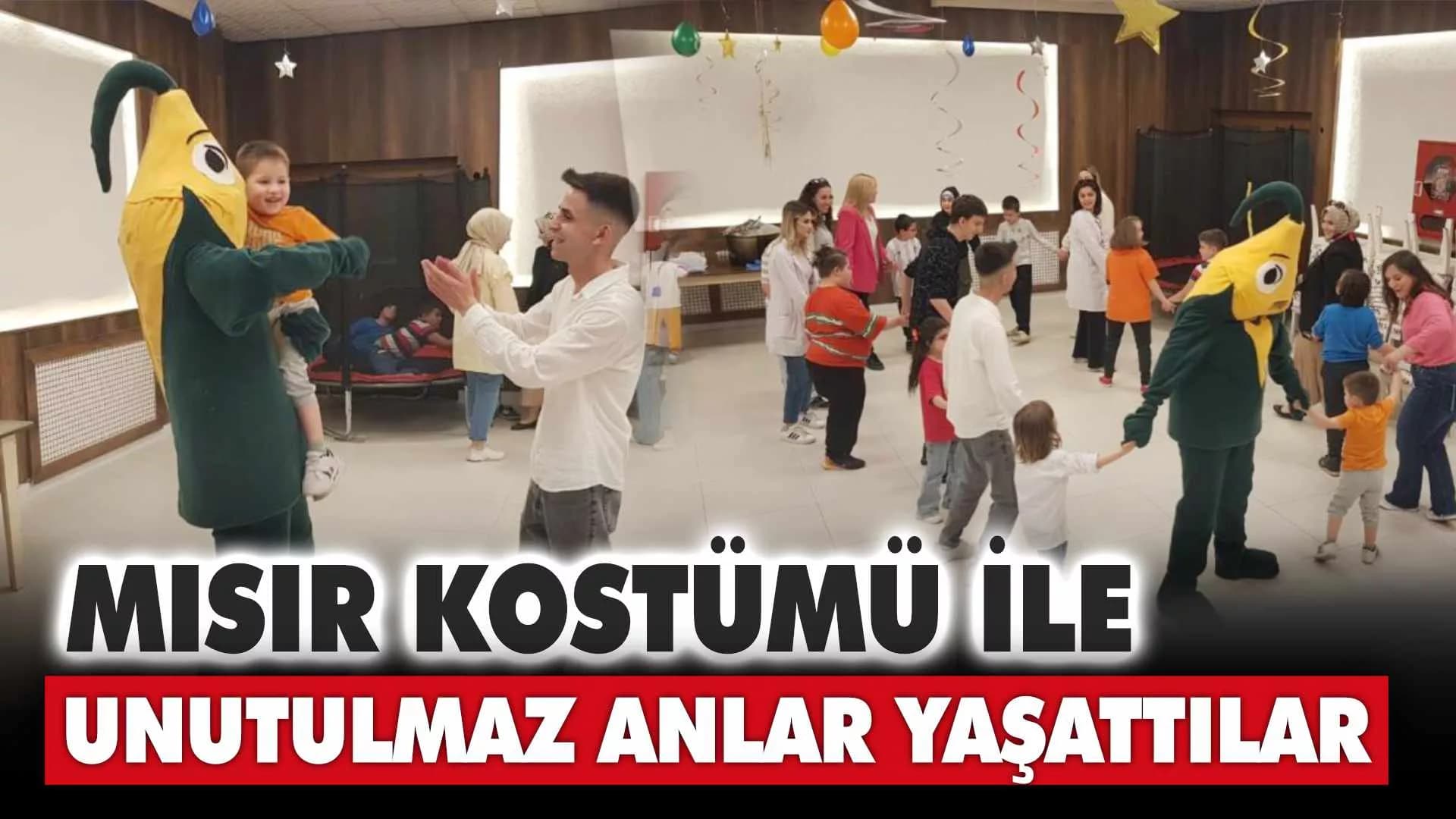 Mısır kostümü ile özel eğitimli çocuklara unutulmaz anlar yaşattılar