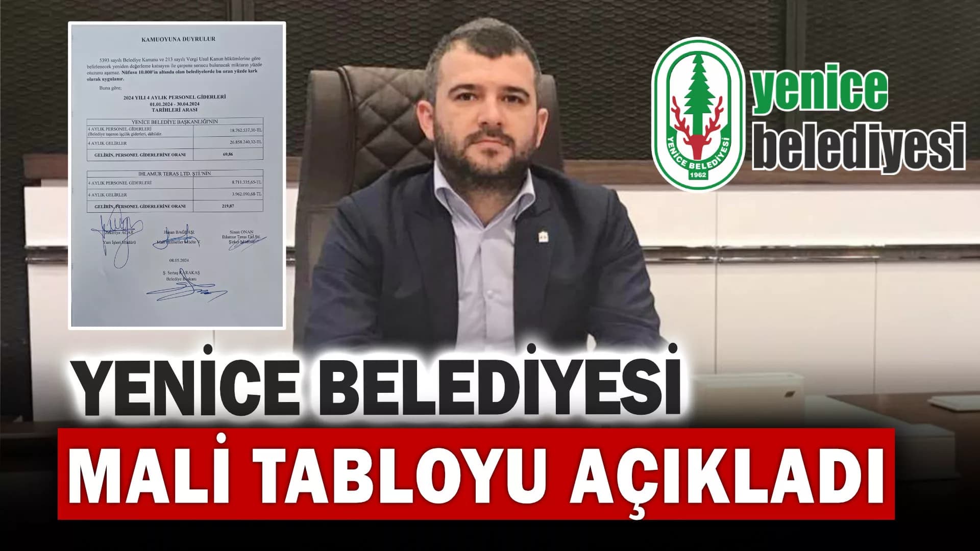 Yenice Belediyesi Mali Tabloyu Açıkladı