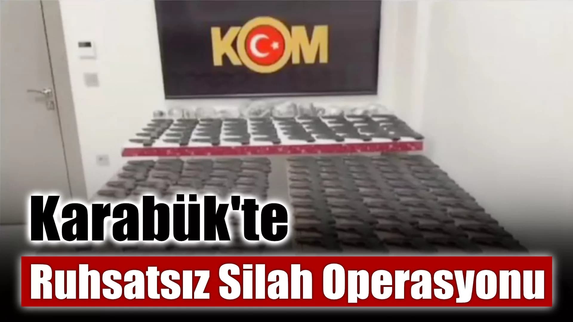 Karabük'te Ruhsatsız Silah Operasyonu