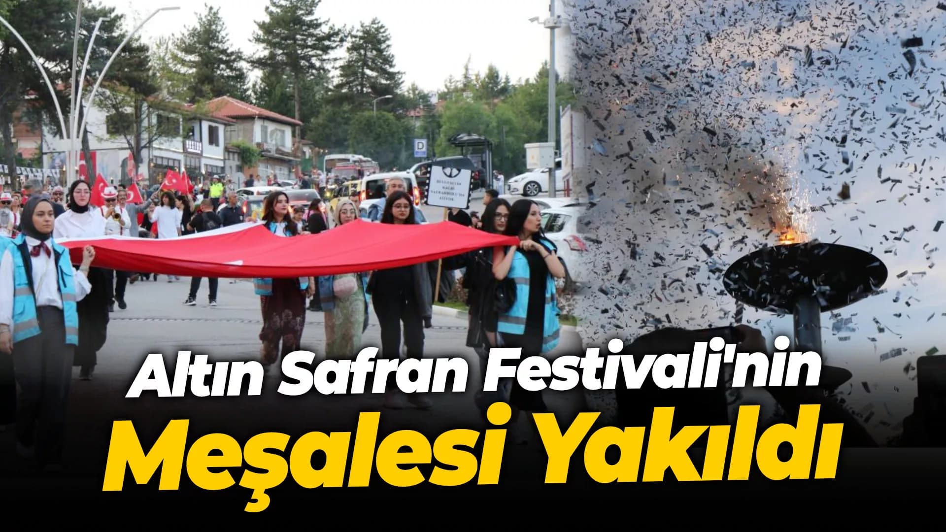 Altın Safran Festivali'nin meşalesi çeyrek asır için yandı