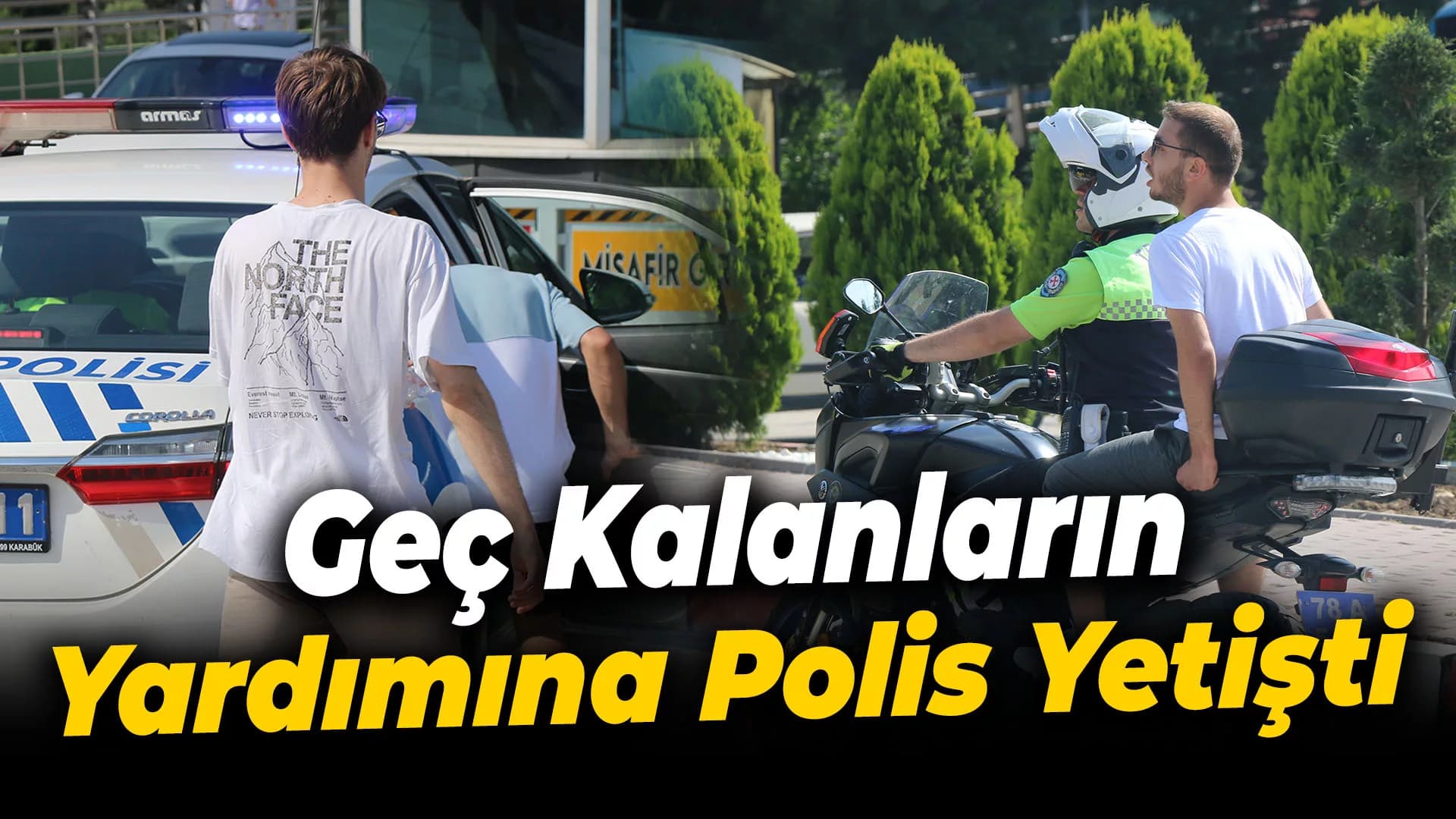 Karabük'te Polis, Yanlış Okula Gelen Öğrencilere Yardım Etti