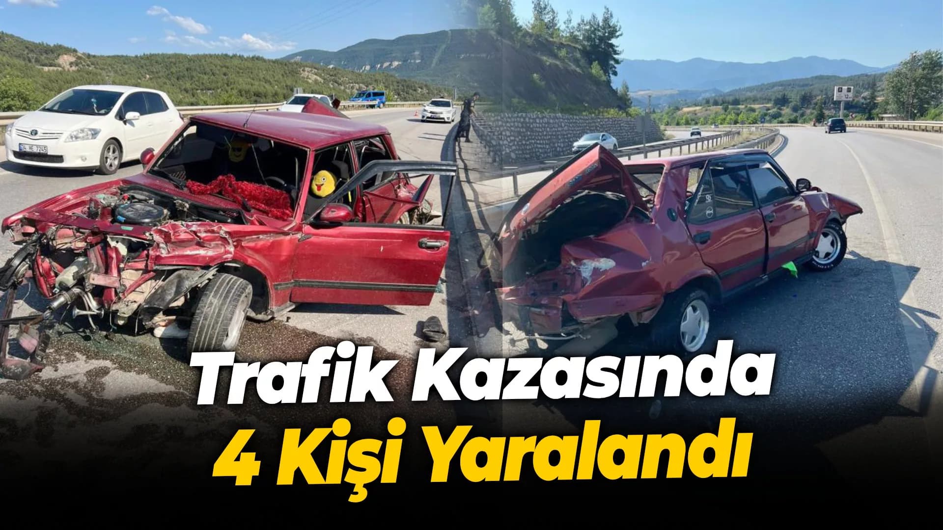 Karabük'te trafik kazası: 4 yaralı