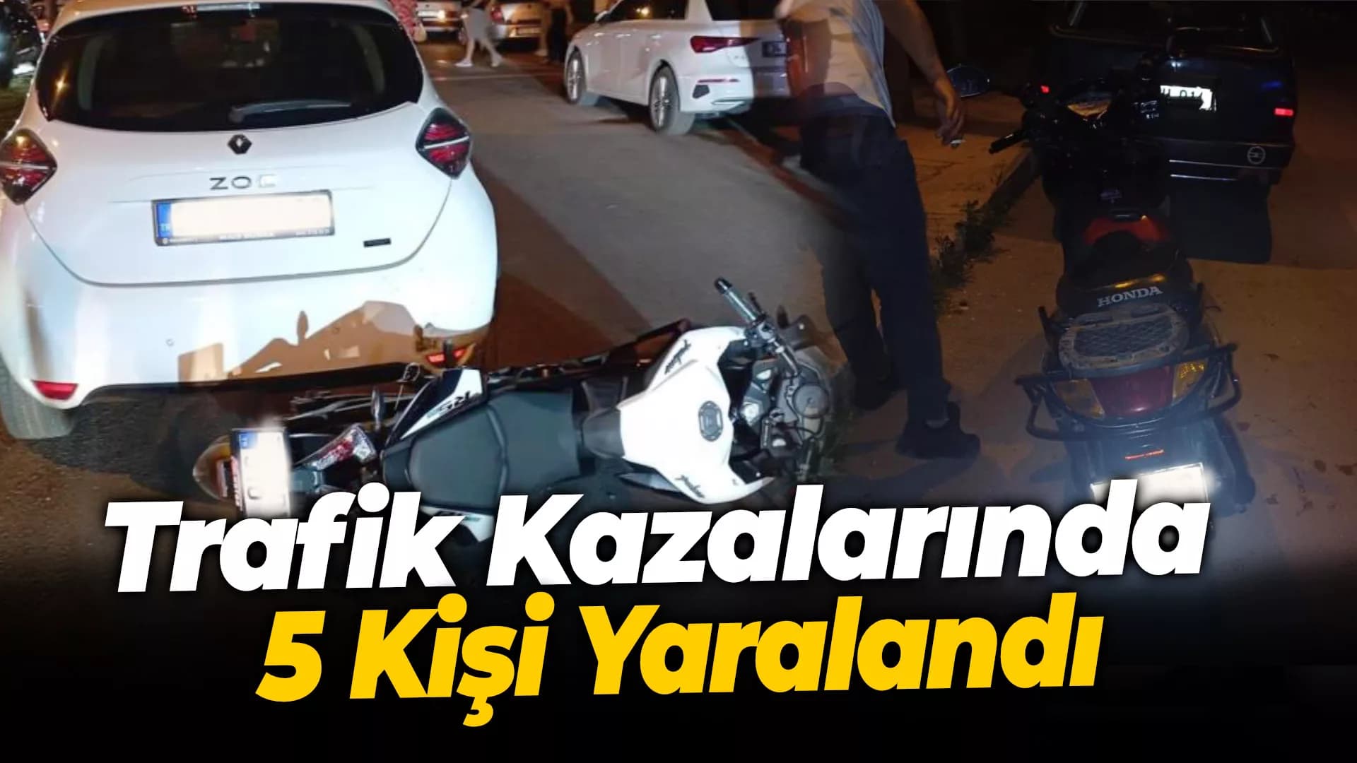 Karabük'teki trafik kazalarında 5 kişi yaralandı