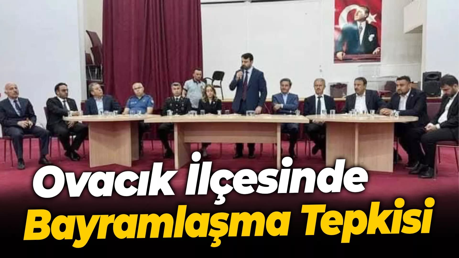 Ovacık İlçesinde Bayramlaşma Tepkisi