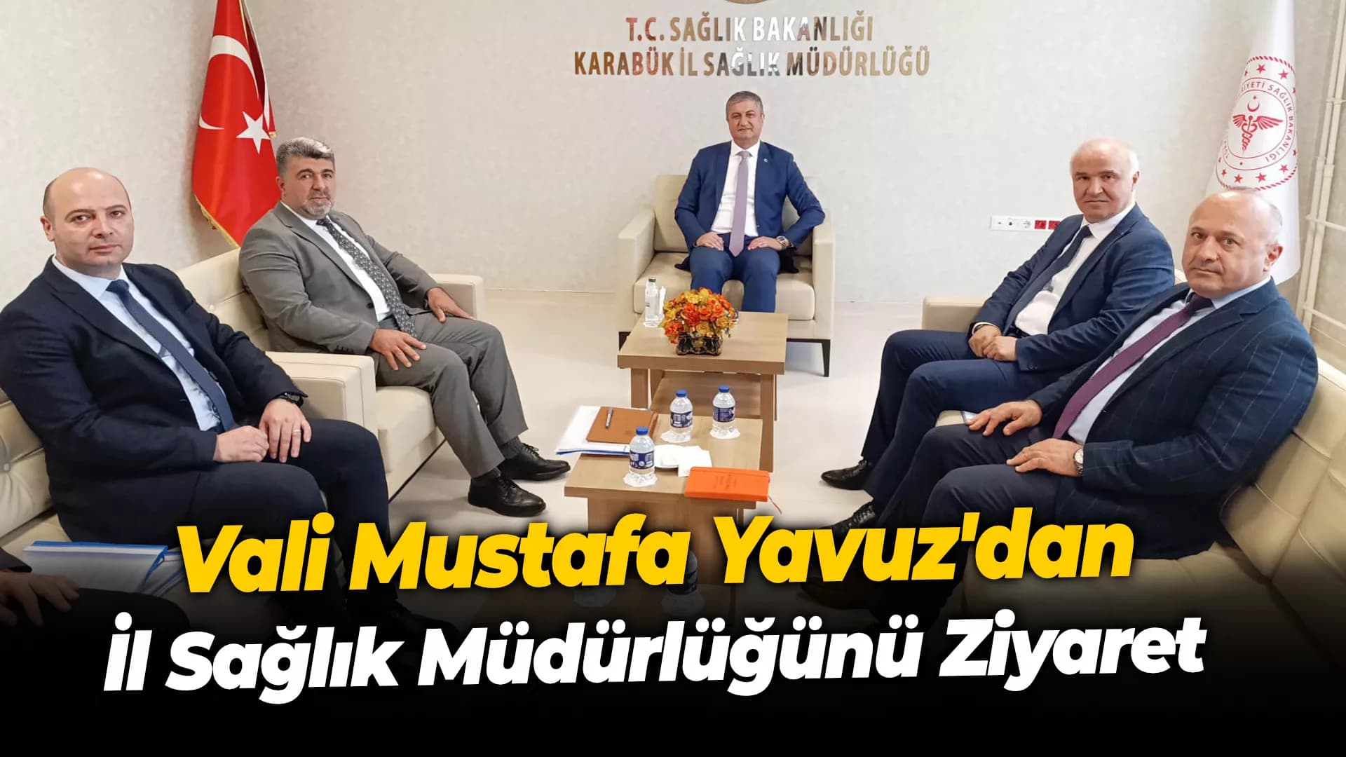 Vali Mustafa Yavuz'dan İl Sağlık Müdürlüğünü Ziyaret