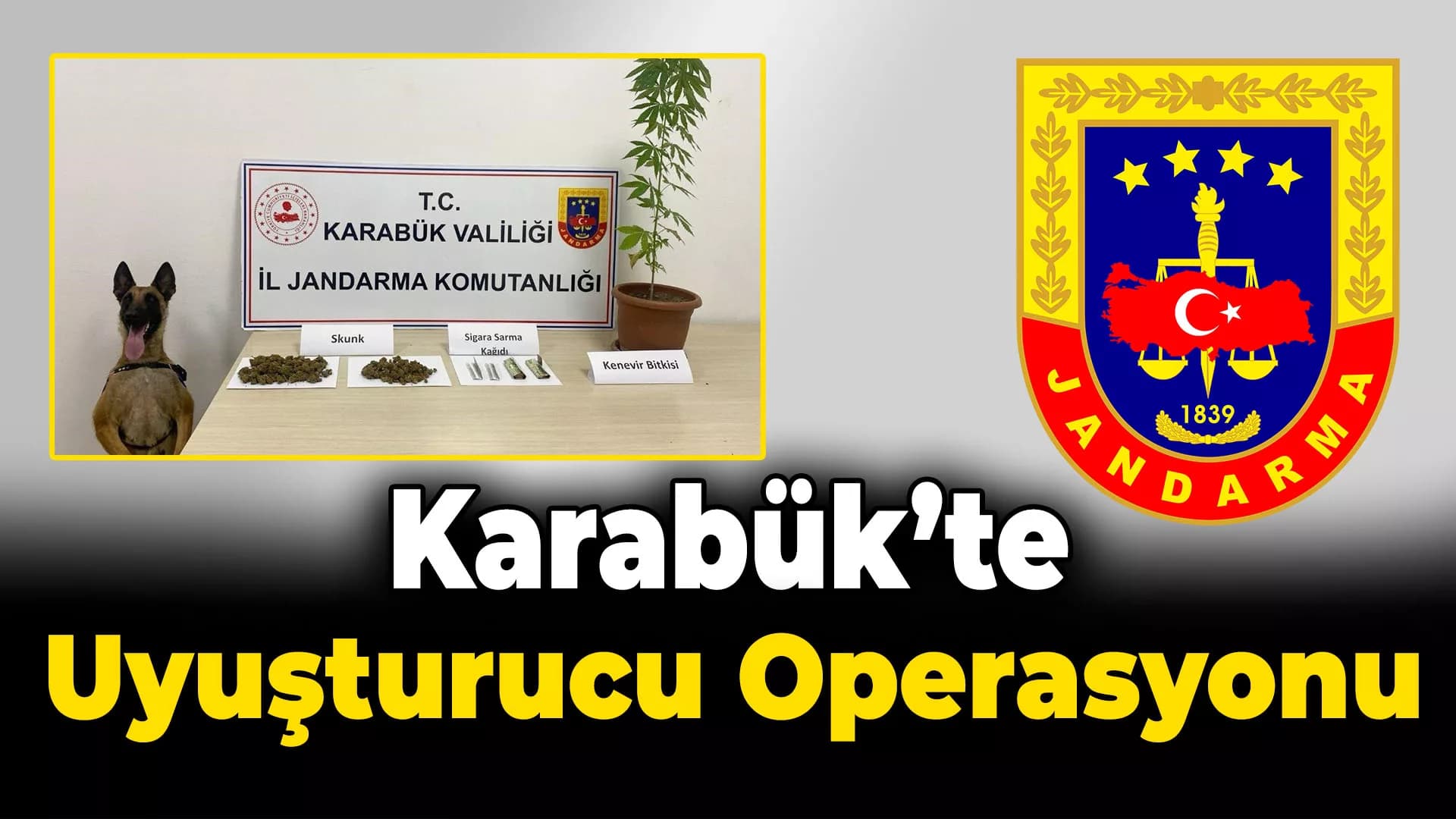 Karabük jandarmadan uyuşturucu operasyonu