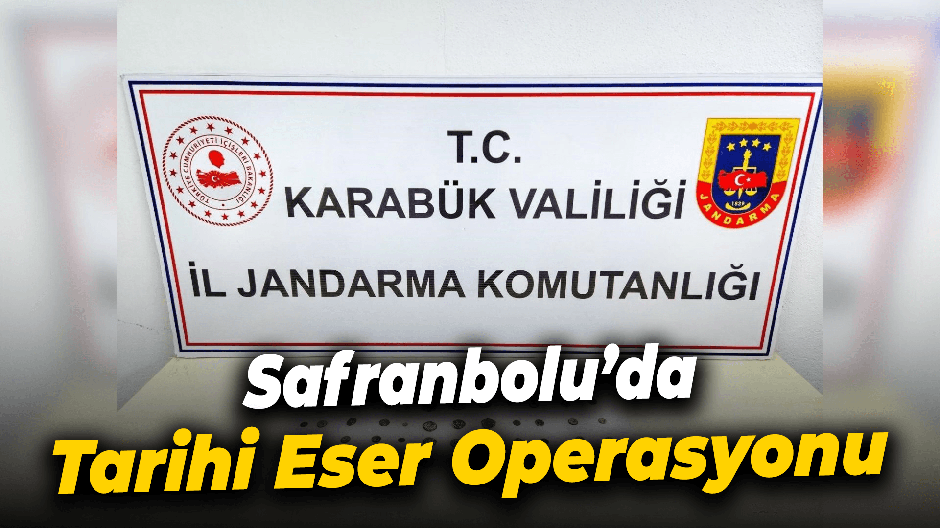 Karabük'te 60 adet sikke ve tarihi eser niteliğinde eşyalar ele geçirildi
