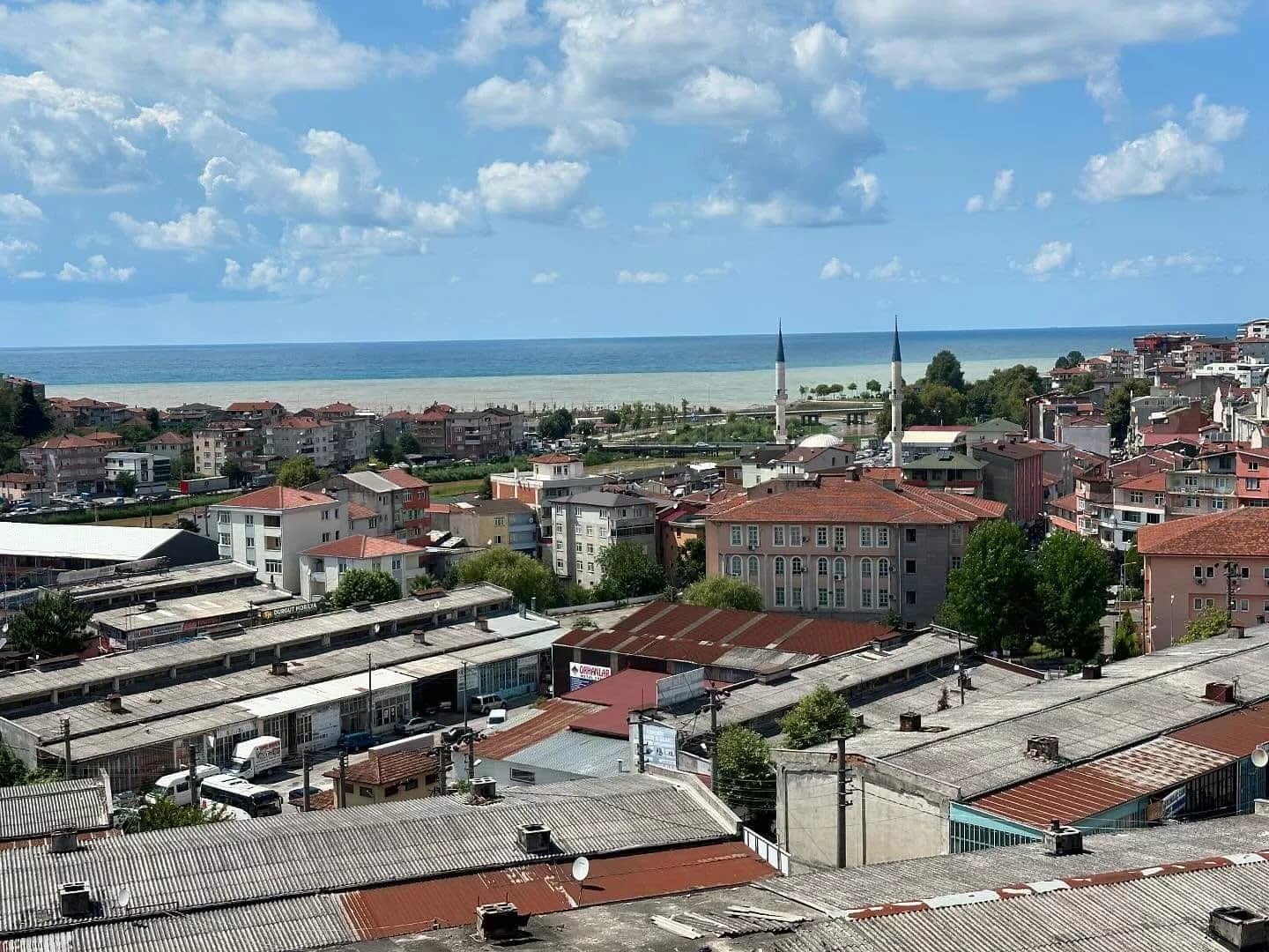Alaplı'da deniz çamur rengini aldı