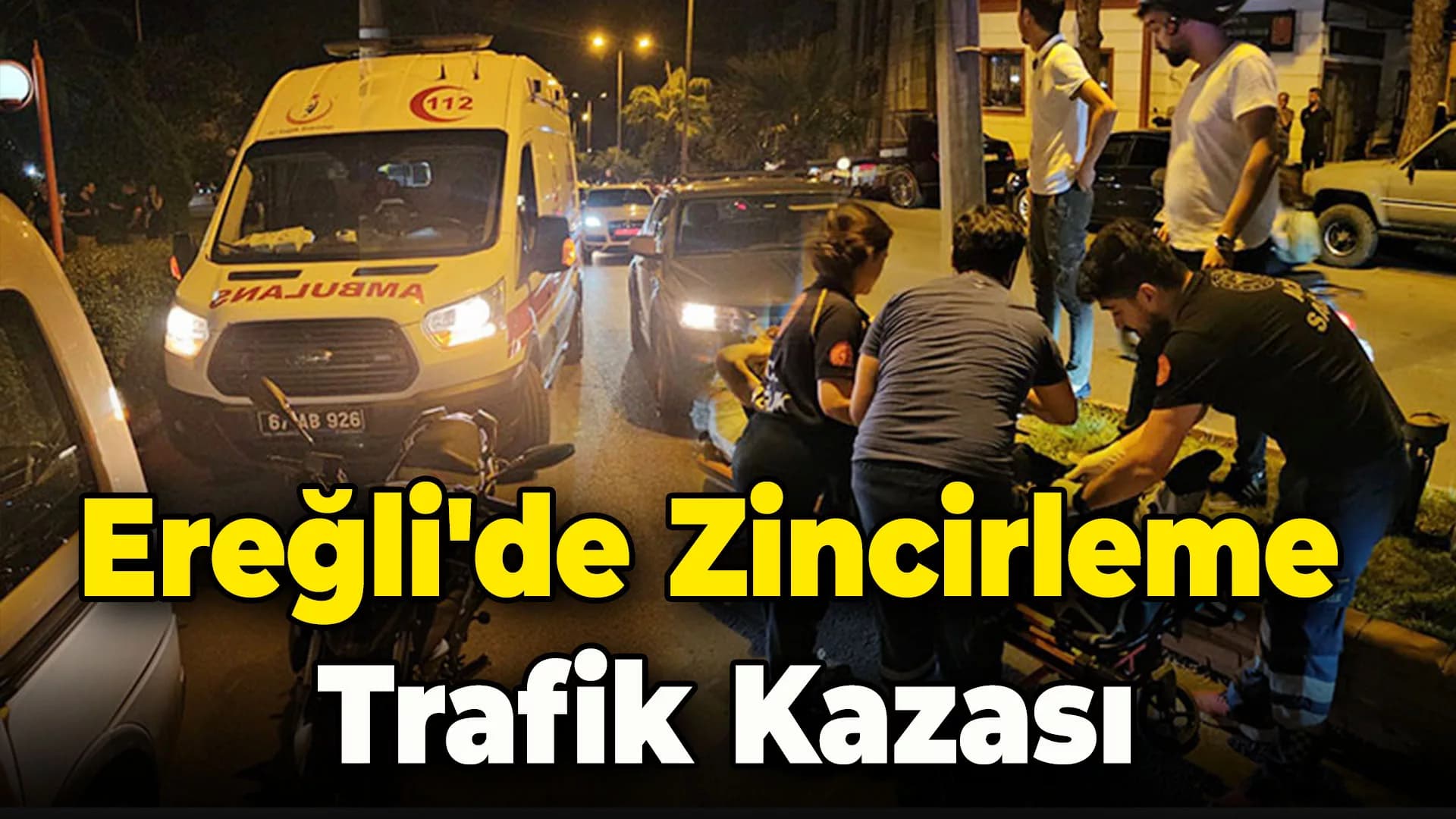 Karadeniz Ereğli'de zincirleme trafik kazası: 3 yaralı