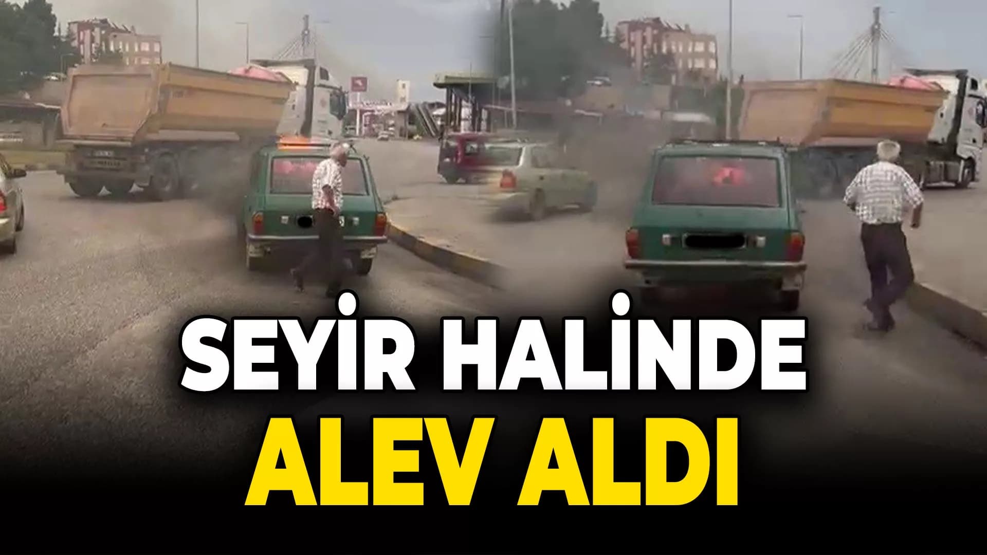 Karabük'te seyir halindeki otomobil alev aldı