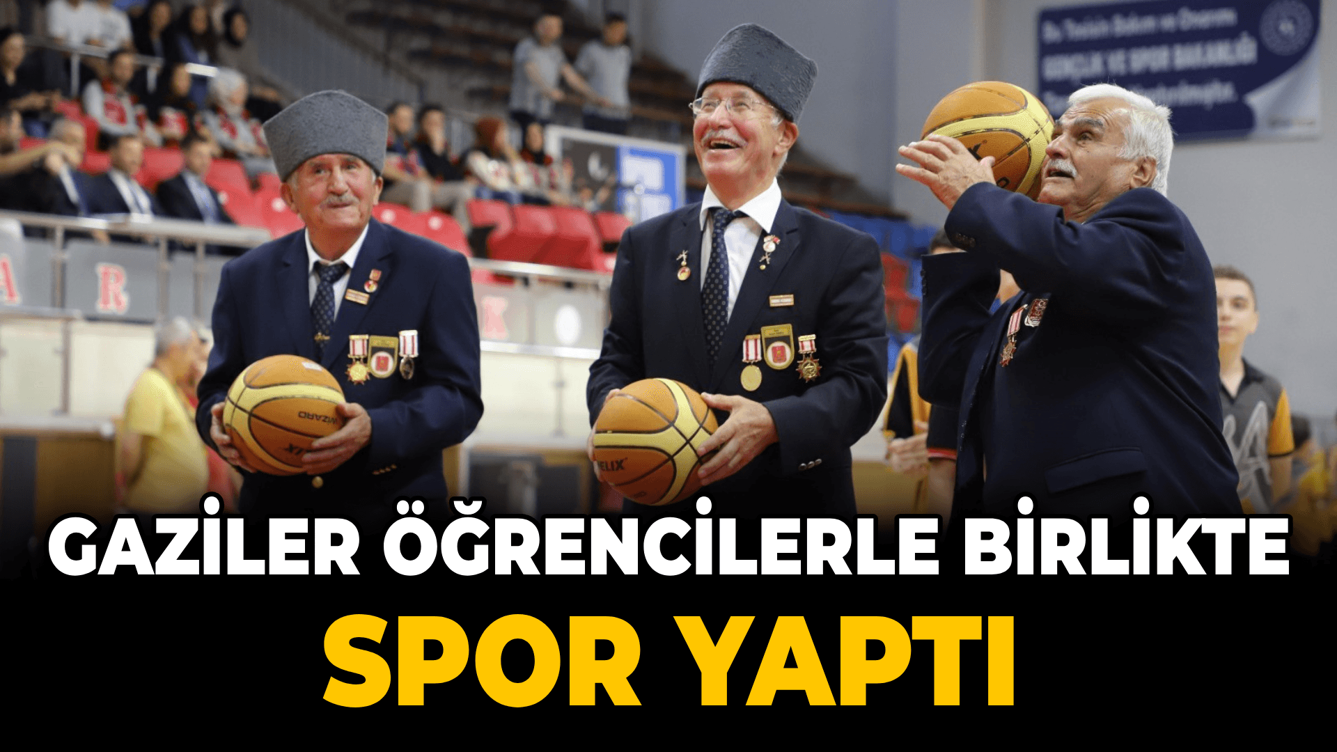 Karabük'te gaziler, öğrenciler ile birlikte spor faaliyetleri yaptı
