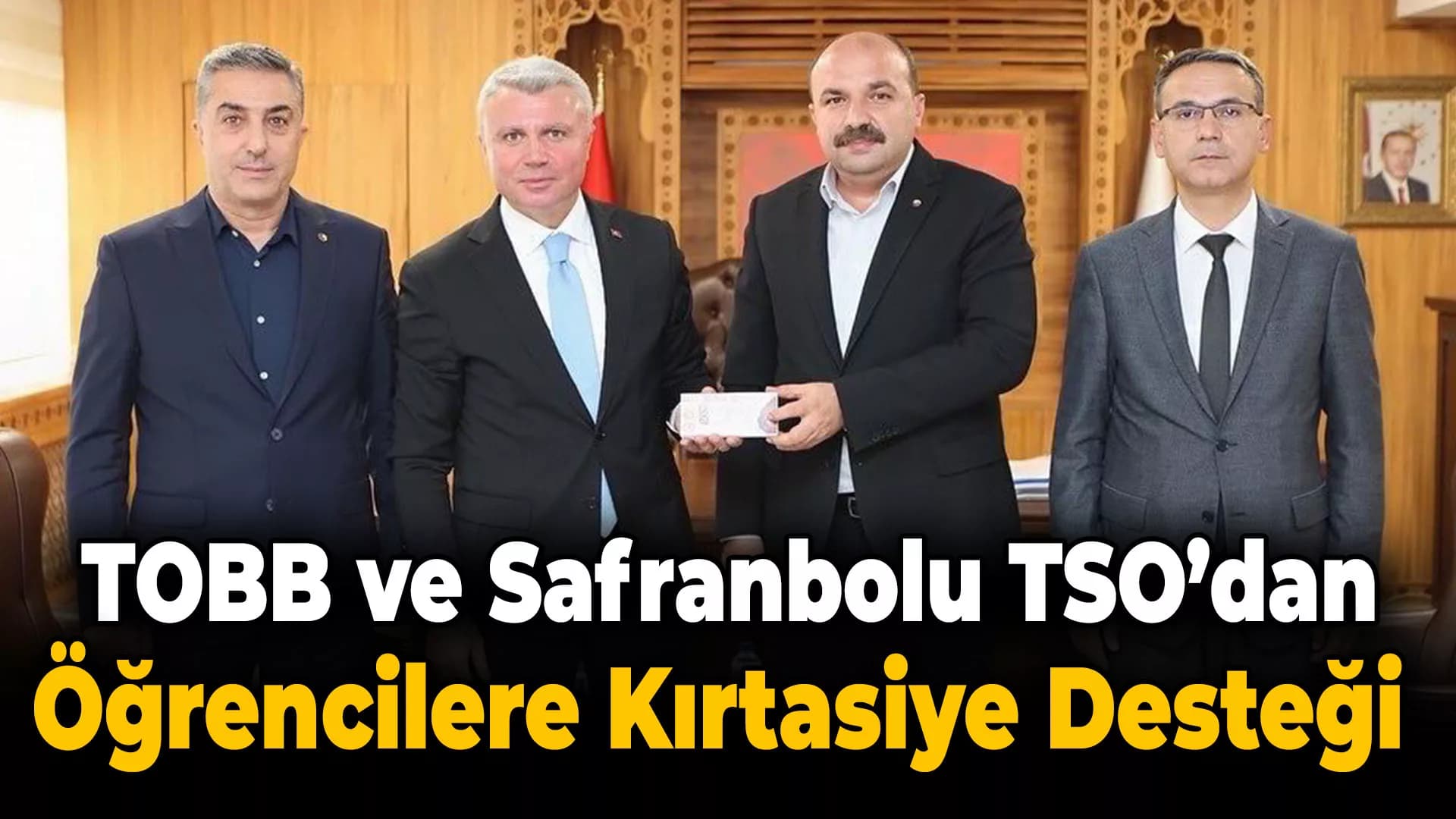 Safranbolu TSO'dan Öğrencilere Eğitim Desteği