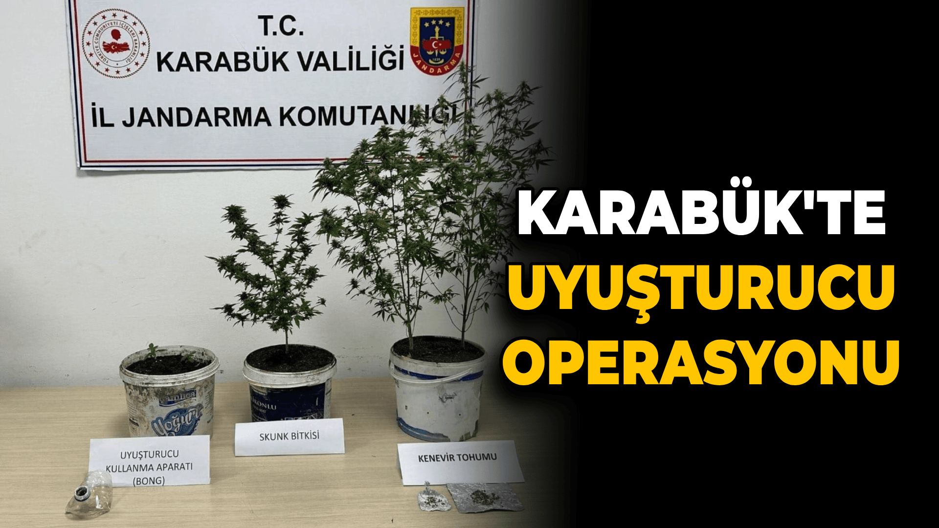 Karabük'te uyuşturucu operasyonu