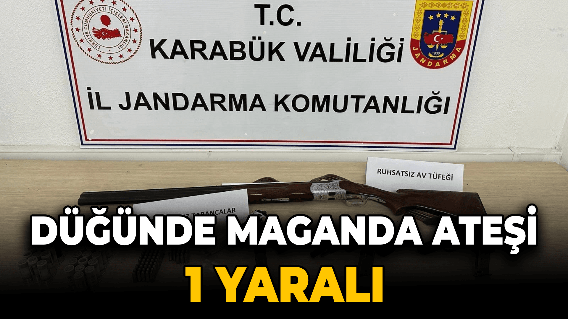 Düğünde maganda ateşi: 1 yaralı, 3 gözaltı