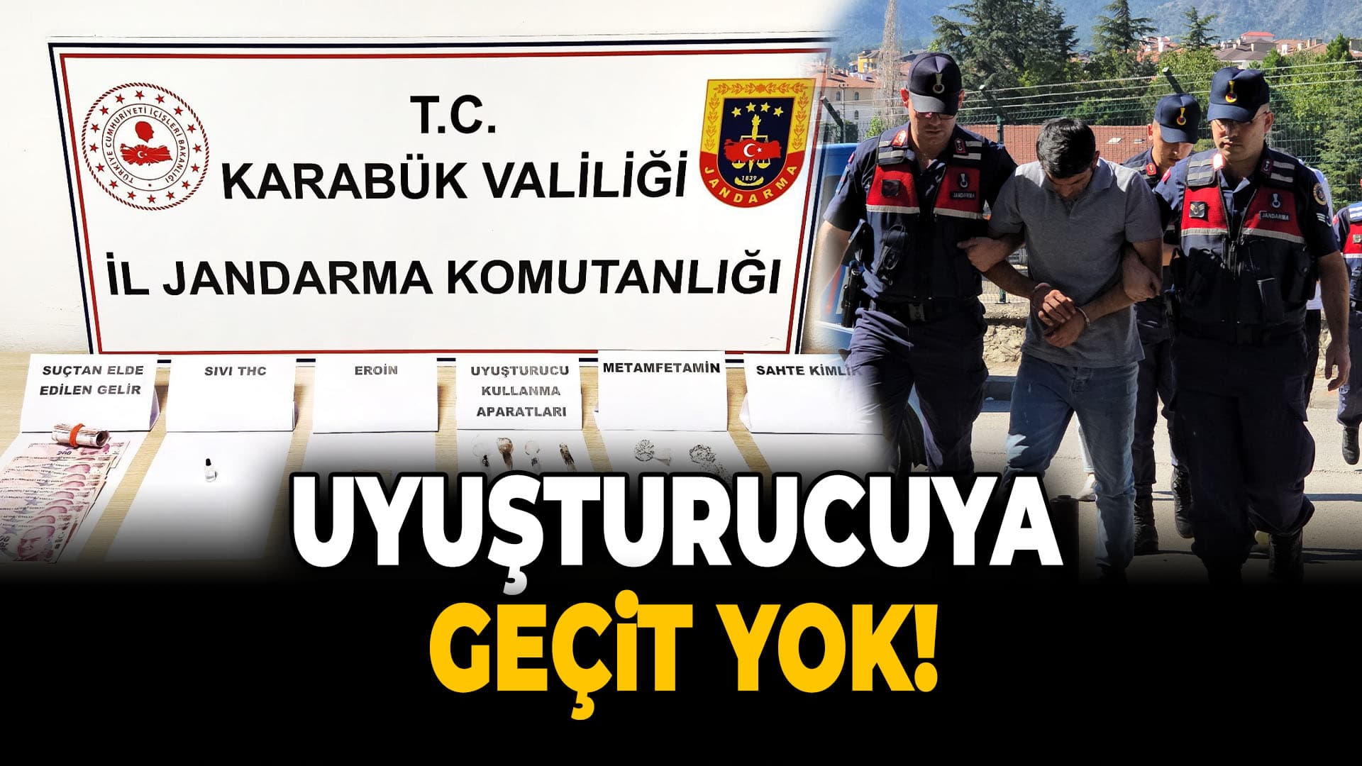 Safranbolu'da Uyuşturucu Alemine Jandarma Baskını