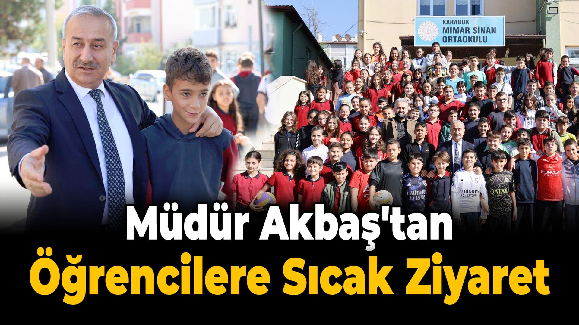 İl Milli Eğitim Müdürü Nevzat Akbaş Mimar Sinan Ortaokulu'nu Ziyaret Etti