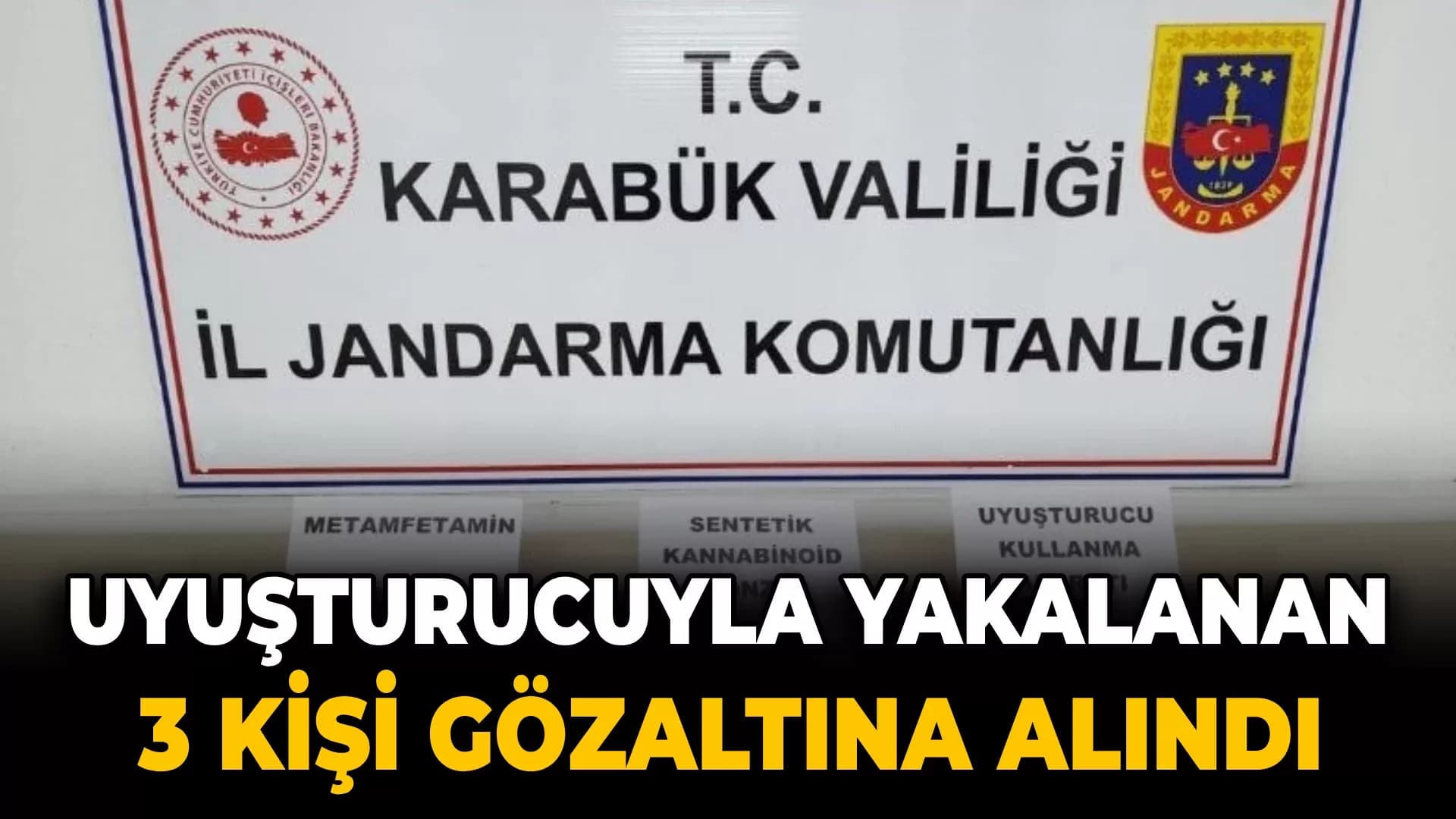 Üzerlerinde uyuşturucu çıkan 3 kişi gözaltına alındı