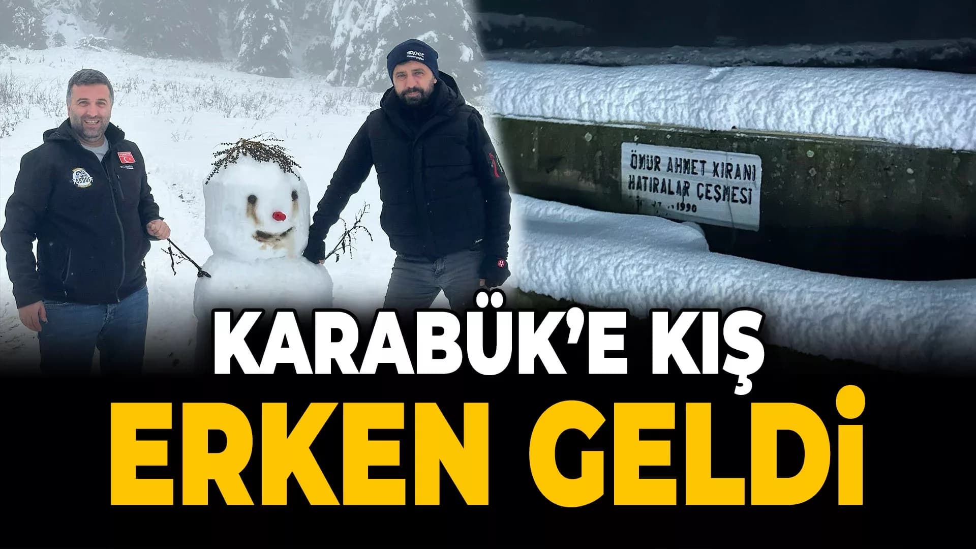 Karabük’ün Yüksek Kesimlerinde Kar Kalınlığı 50 Santimetreyi Buldu
