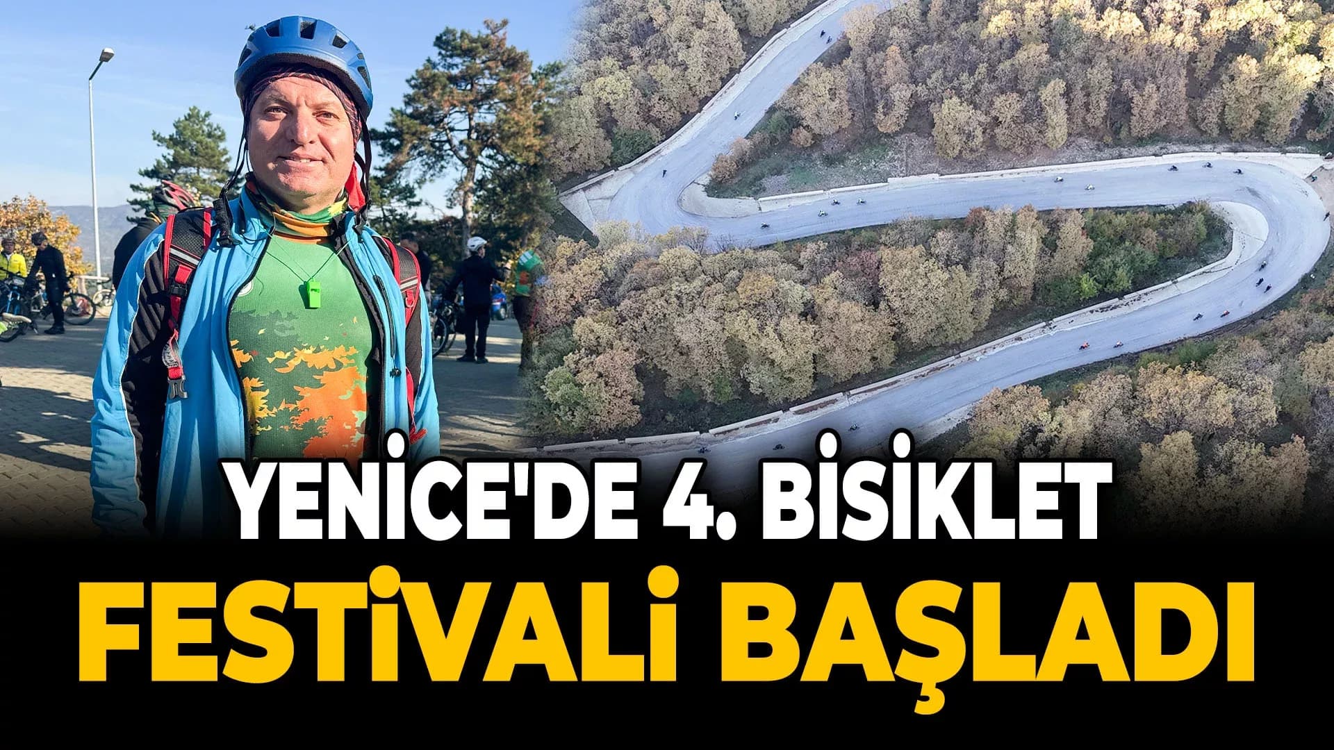 Bisikletseverler Yenice Ormanlarında Sonbahar Renkleri İçin Pedal Çeviriyor