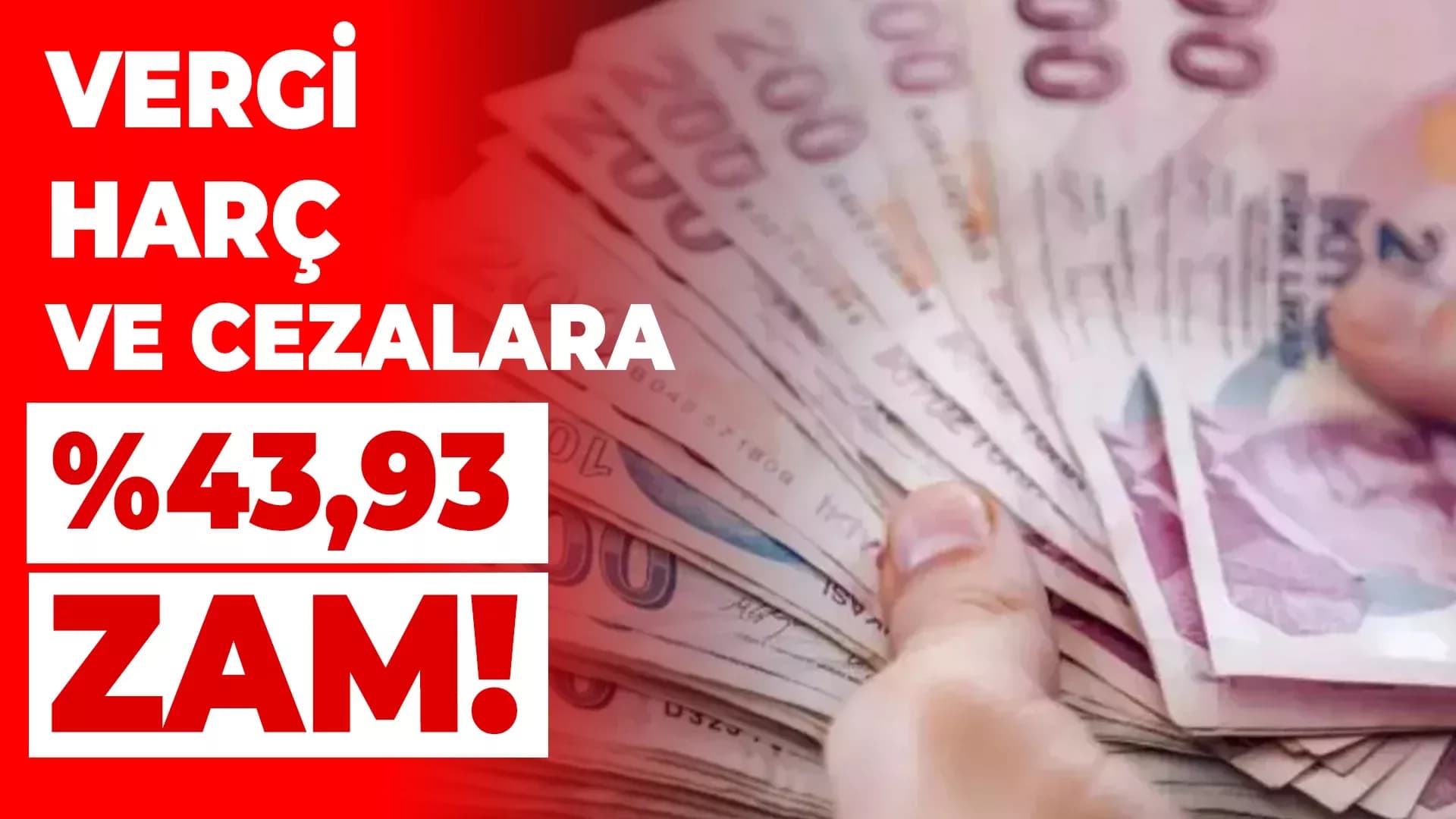 Vergi ve Harçlar 2025'te Yüzde 43,93 Artacak