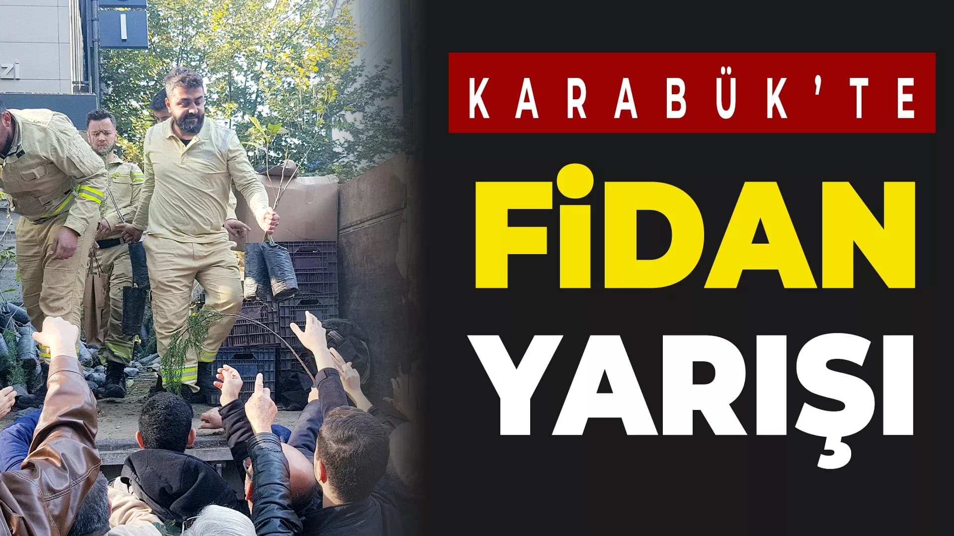 Karabük'te Fidanlar İçin Yarışıldı