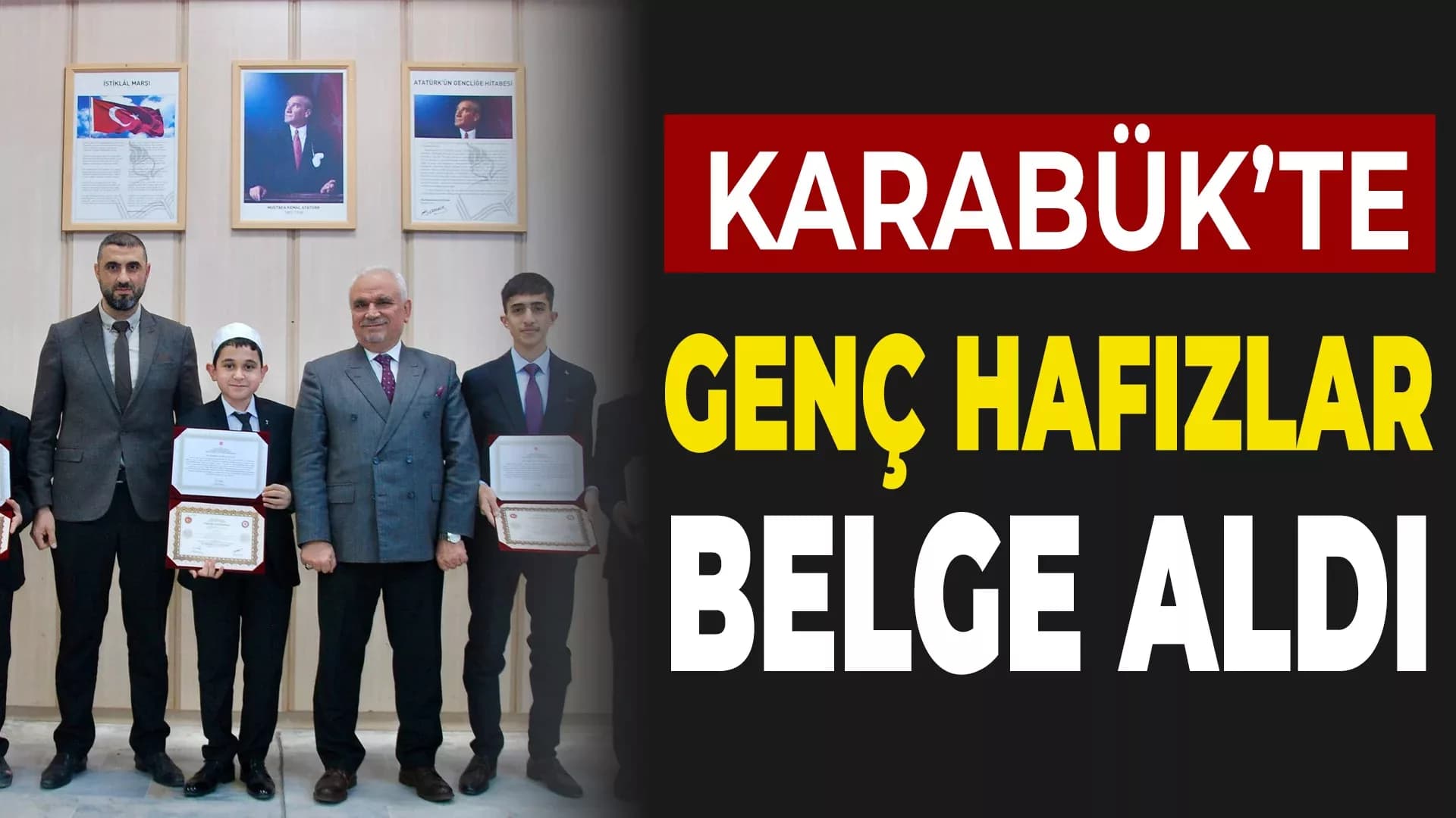 Karabük'te Genç Hafızlar Belgelerini Aldı