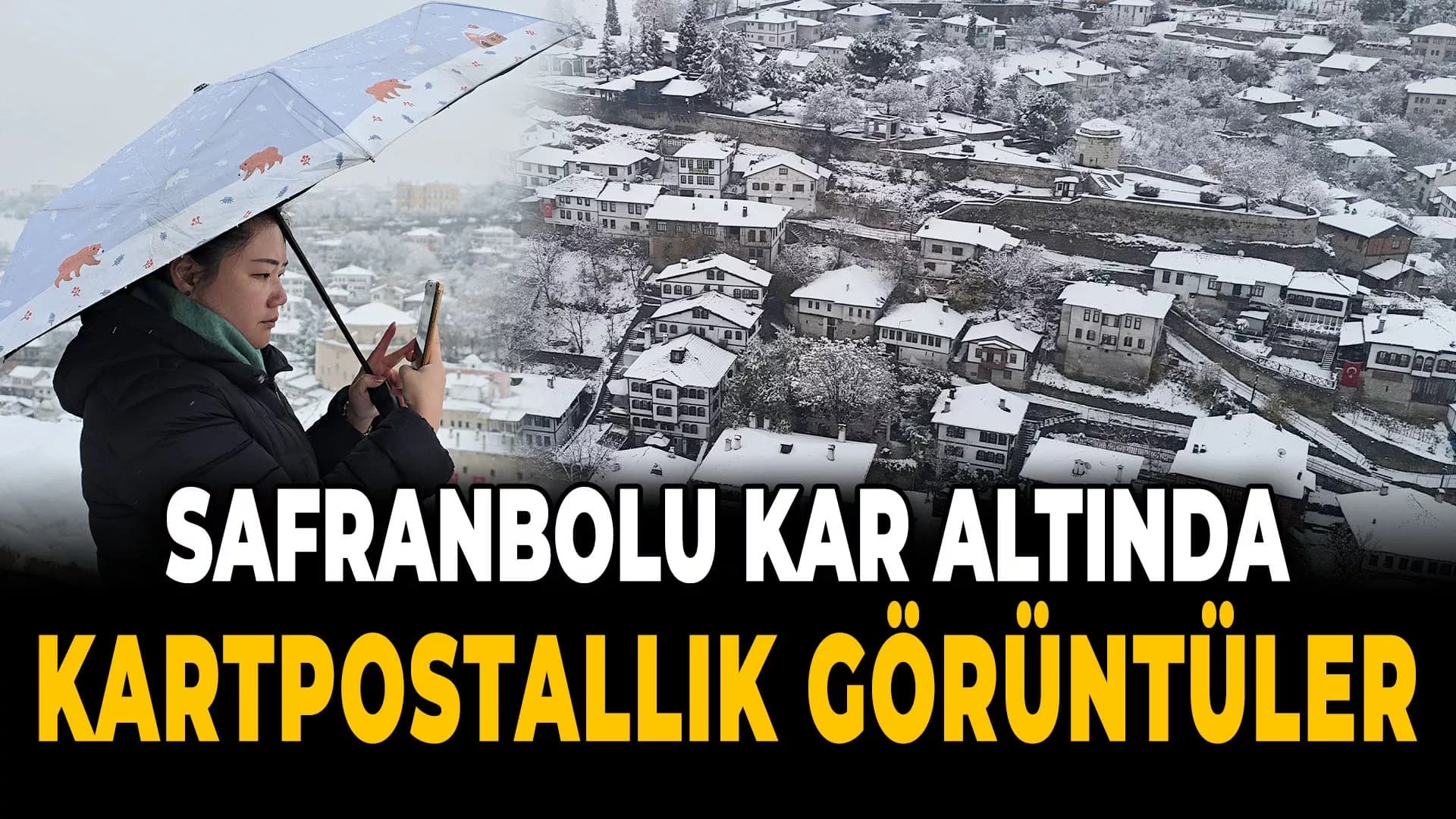 Kar Yağışı Sonrası Tarihi Yapılar Beyaz Örtüyle Kaplandı