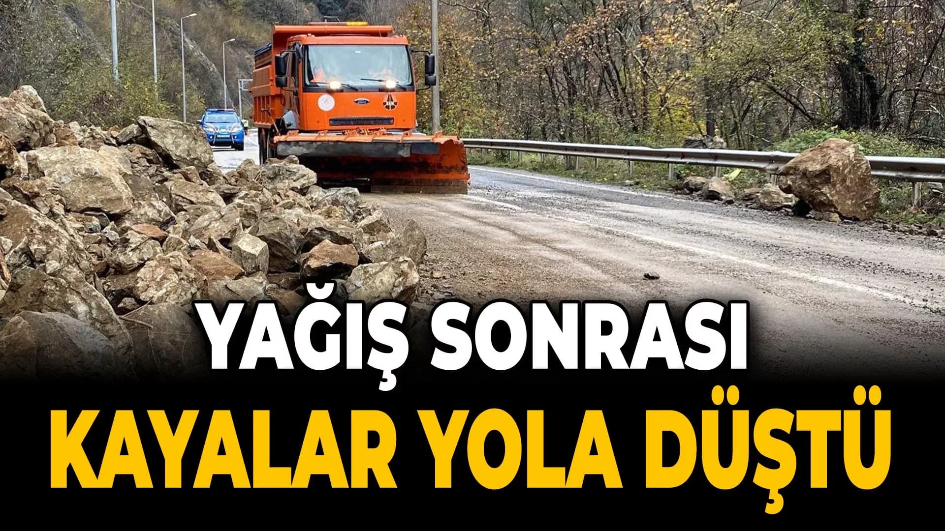 Yağışlar Heyelana Neden Oldu