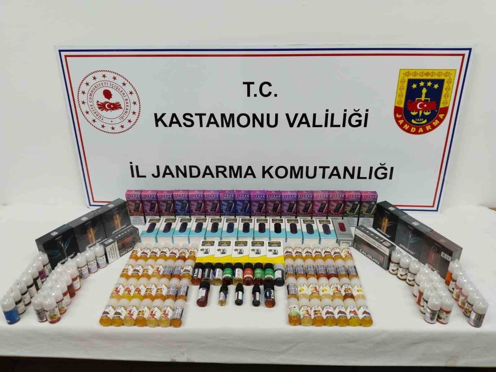 Kastamonu’da çok sayıda elektronik sigara ele geçirildi