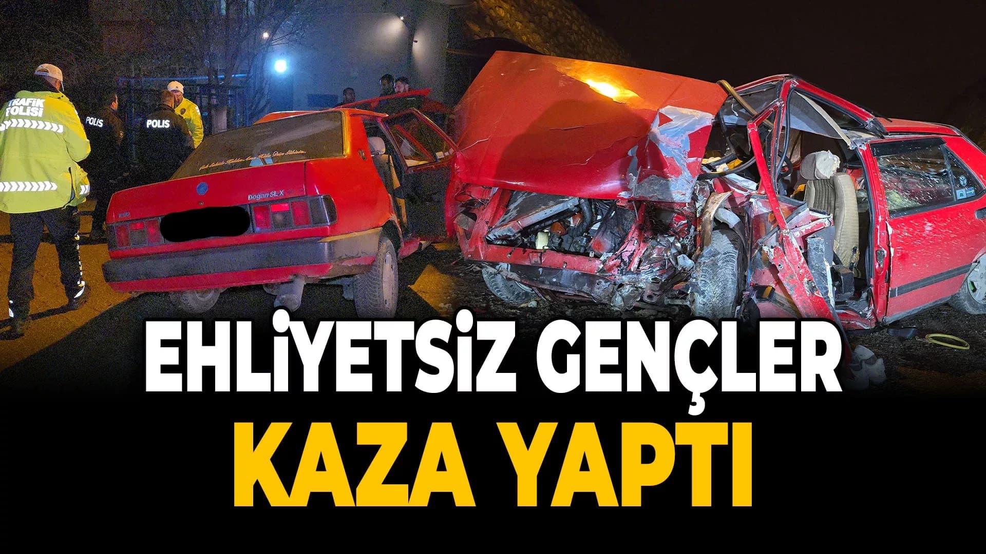 Gençlerin Tofaş'la Hızı Elektrik Direğinde Son Buldu