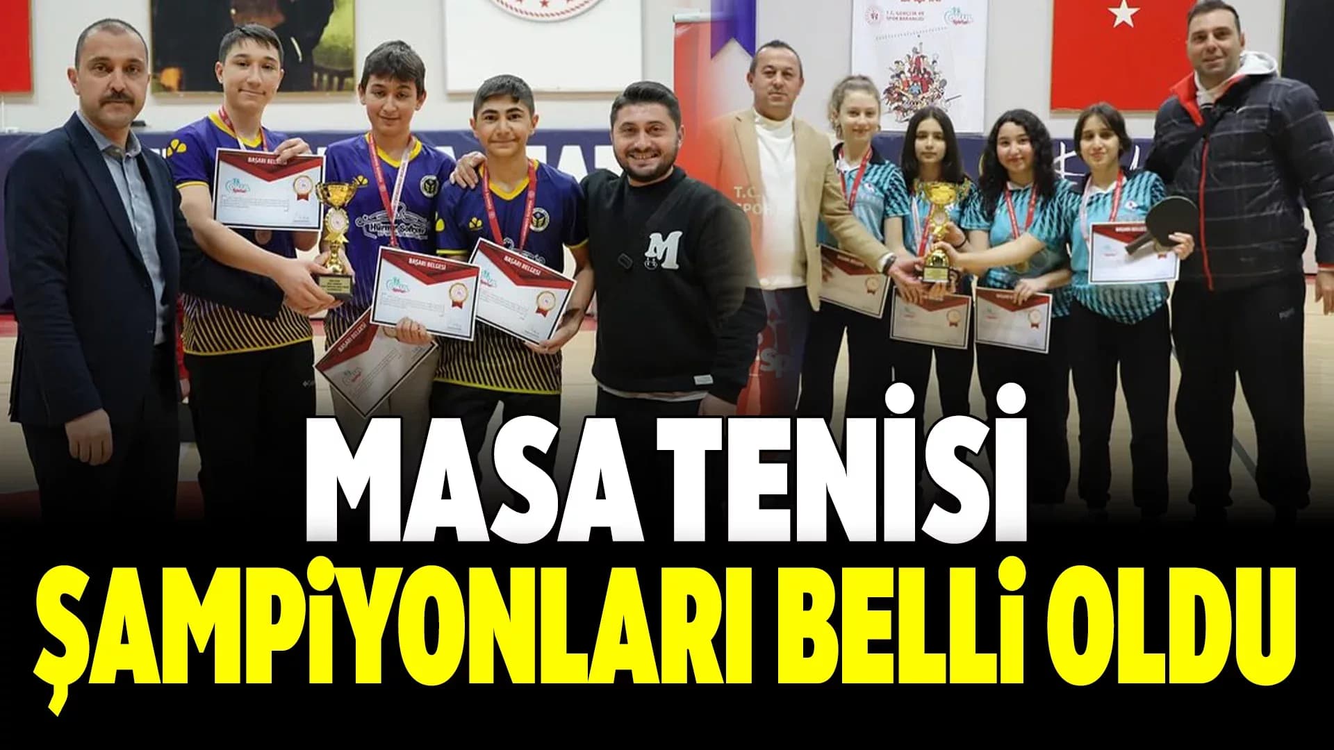 Karabük’te Okul Sporları Yıldızlar Masa Tenisi İl Birinciliği Tamamlandı