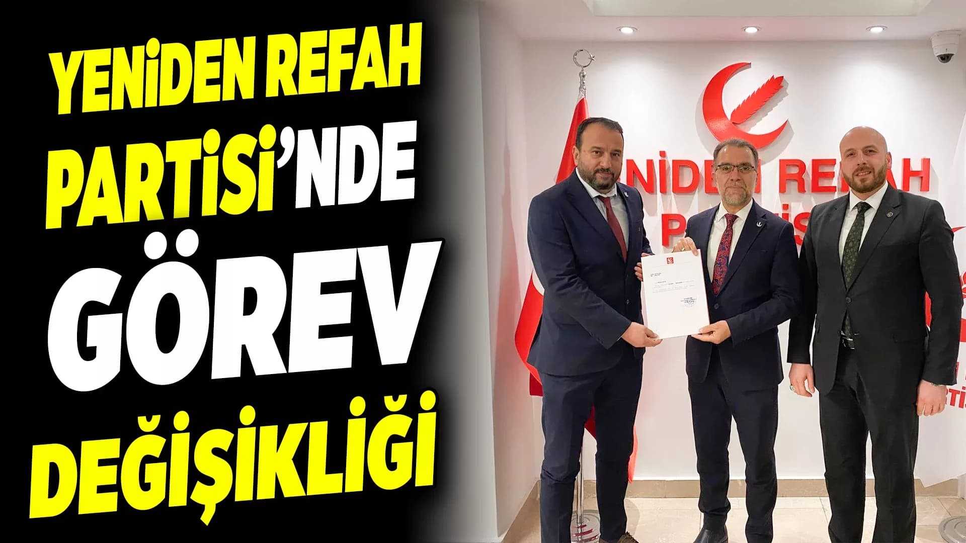 YRP Safranbolu İlçe Başkanlığında Görev Değişimi