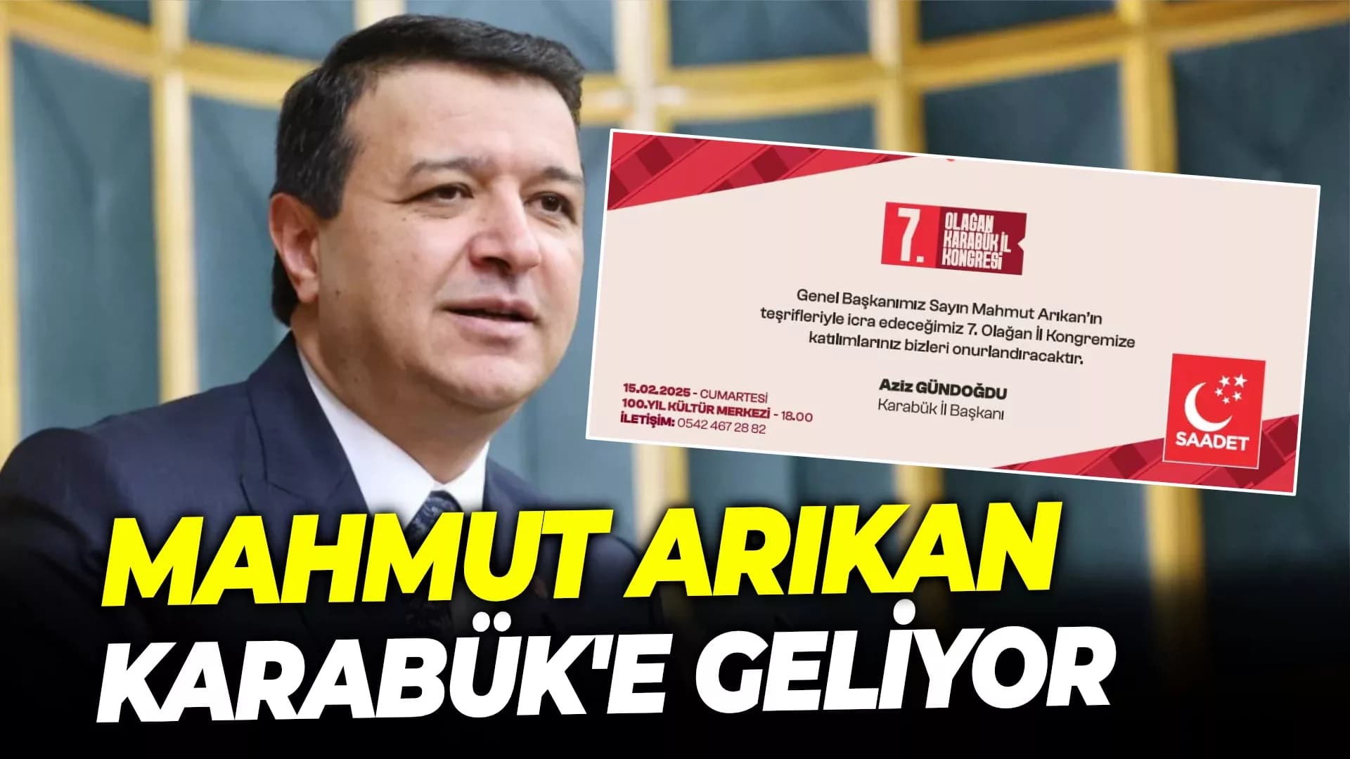 Saadet Partisi 7. Olağan Karabük İl Kongresi Yarın Gerçekleştirilecek