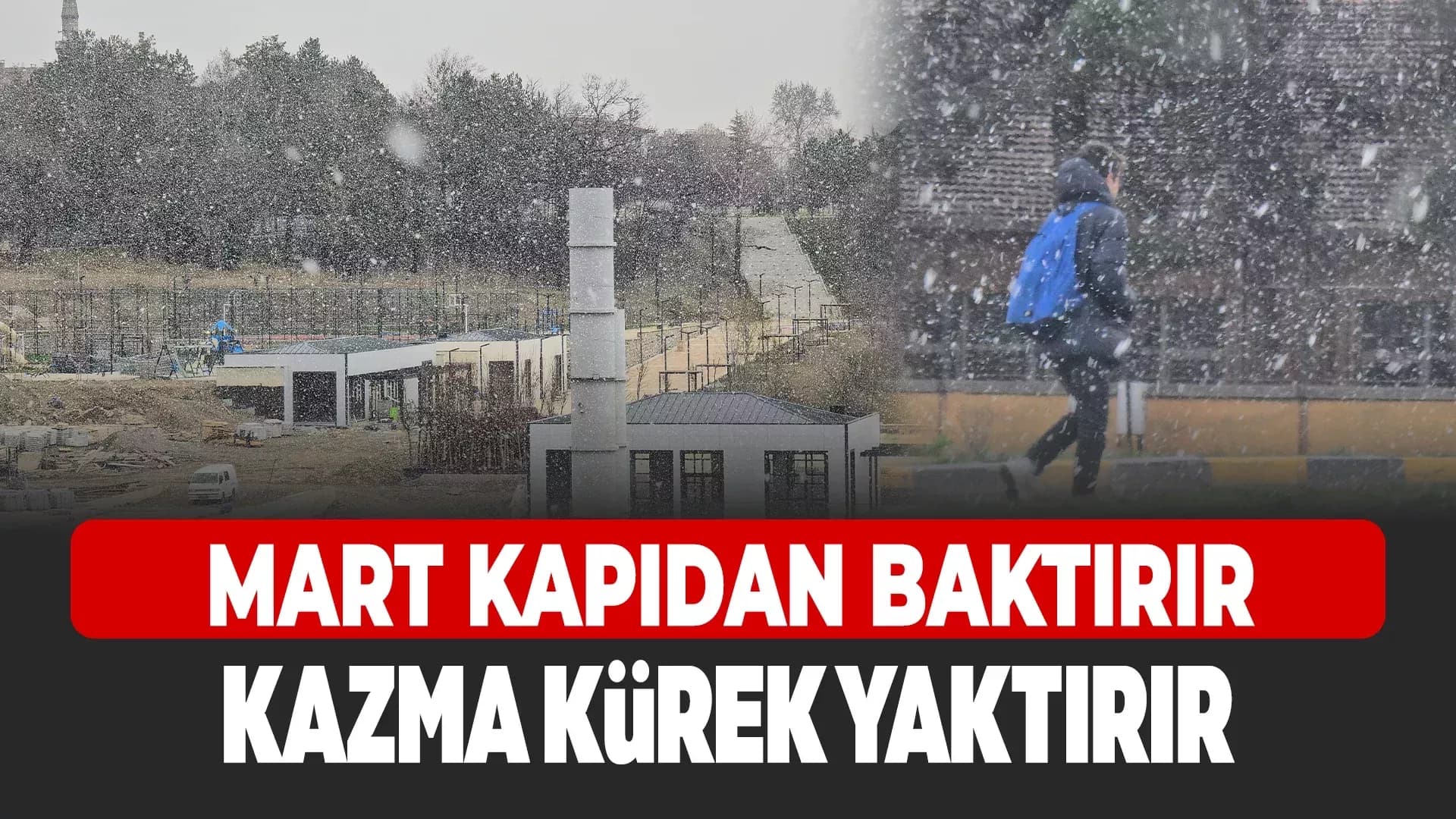Kış Ayında Yağmayan Kar Bahar Ayında Geldi