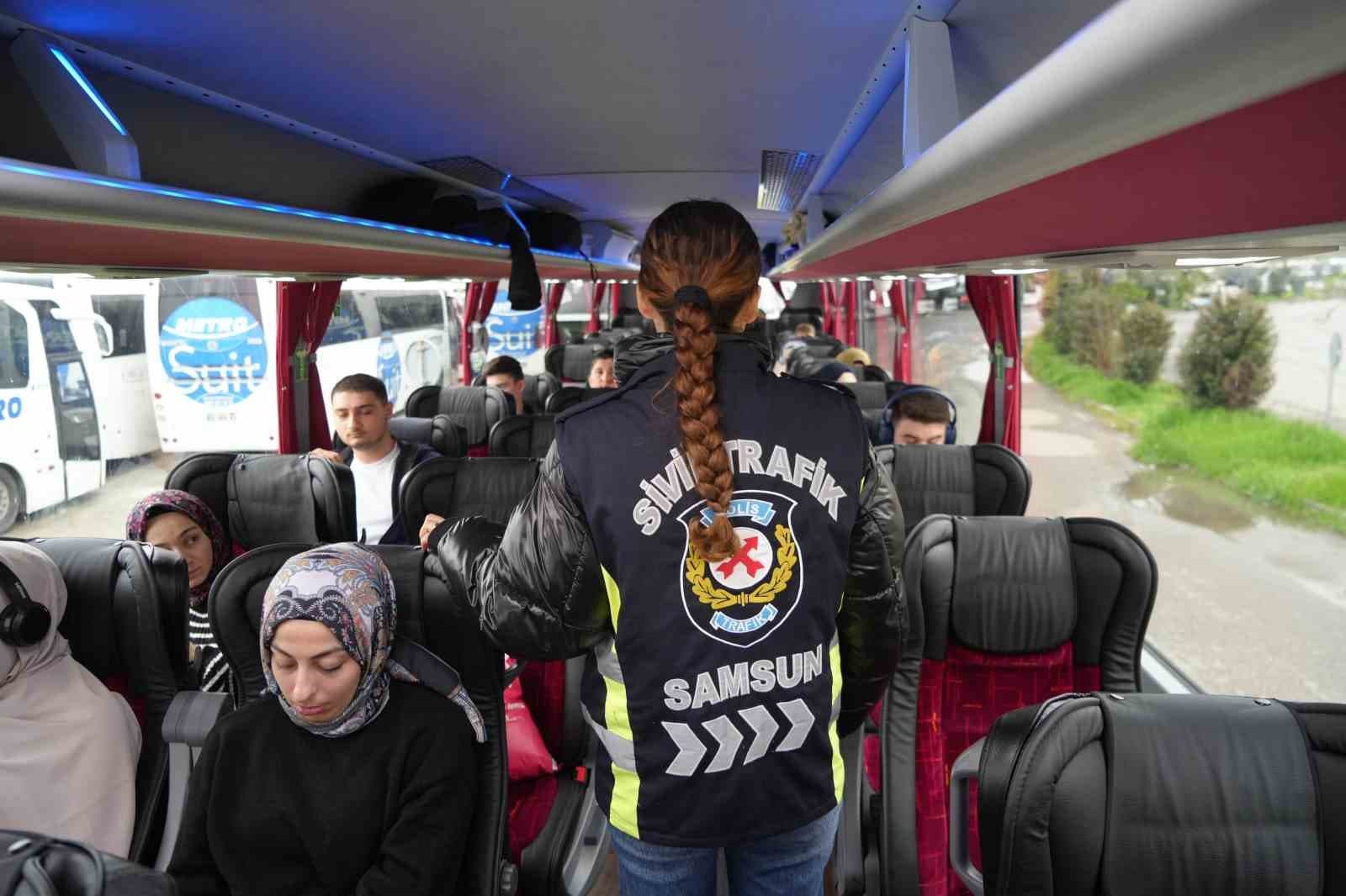Bayram dönüşü yolcu otobüslerinde ‘kemer denetimi’