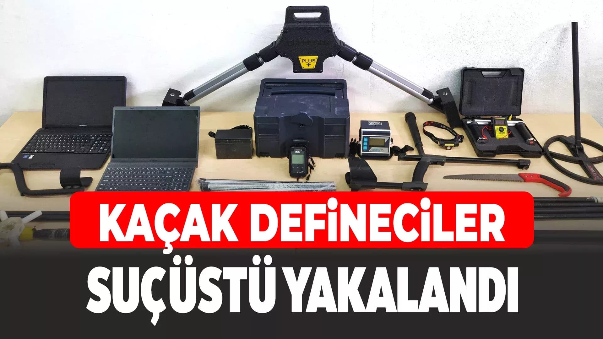 Safranbolu'da 2 milyon liralık cihazlarla define ararken yakalandılar