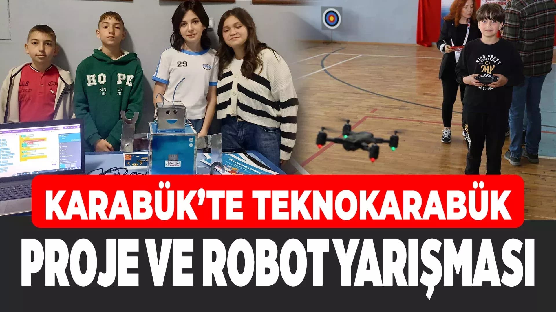 Karabük'te gençler teknolojiyle yarıştı