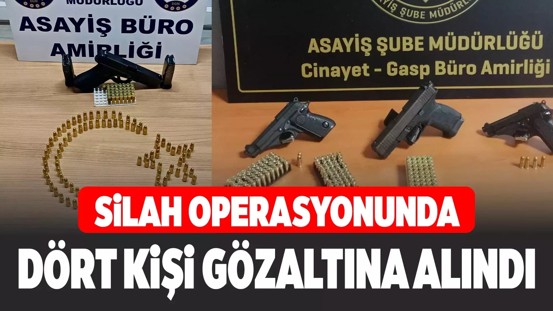 Karabük'te Ruhsatsız Silah Operasyonunda 4 Şüpheli Yakalandı