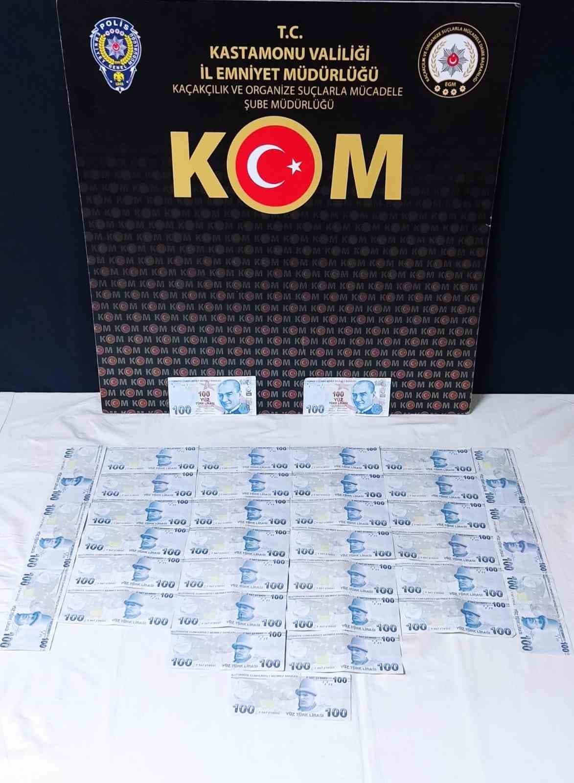 Kastamonu’da sahte para operasyonu: 2 gözaltı