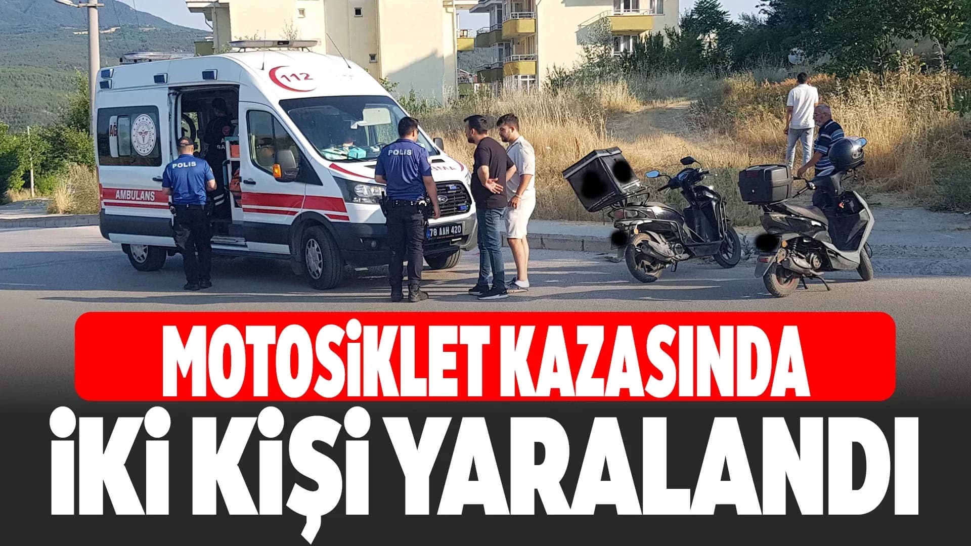 Karabük'te motosiklet devrildi: 2 yaralı