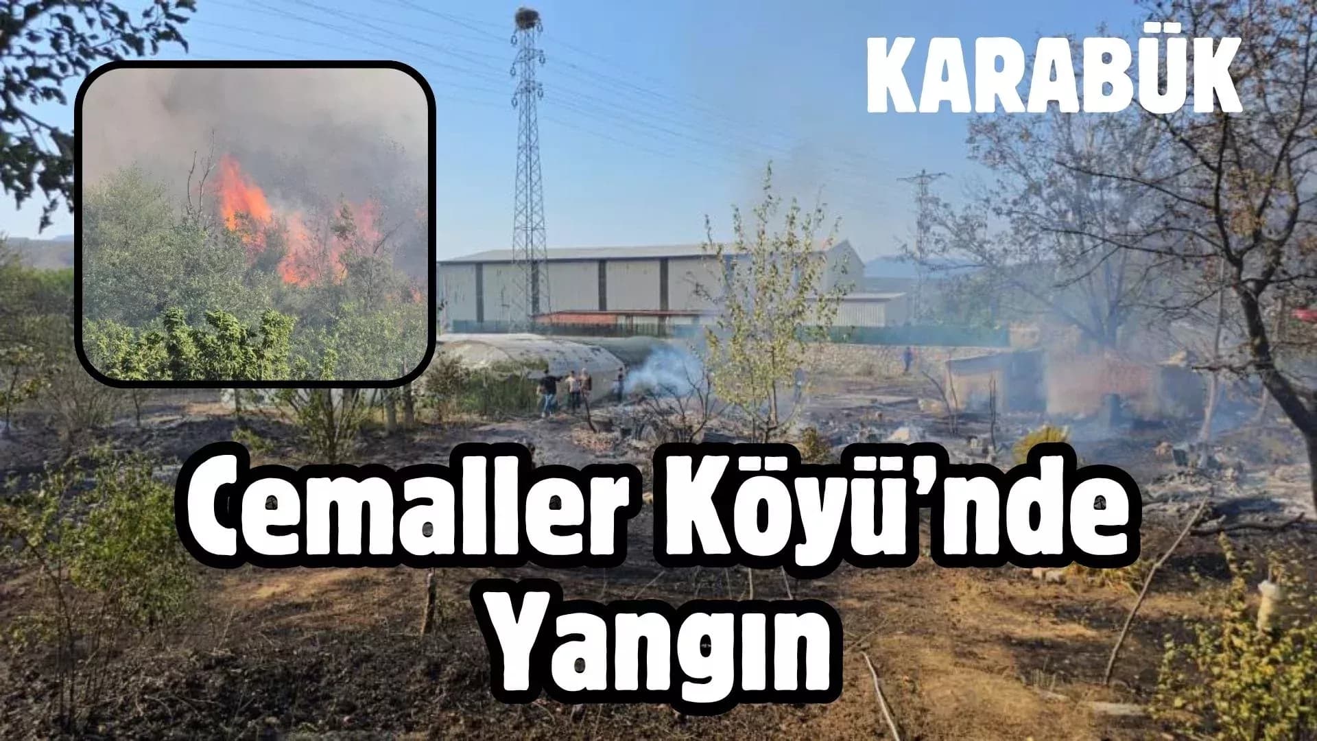 Karabük'te ikinci yangın: Evler ve seralar zarar gördü