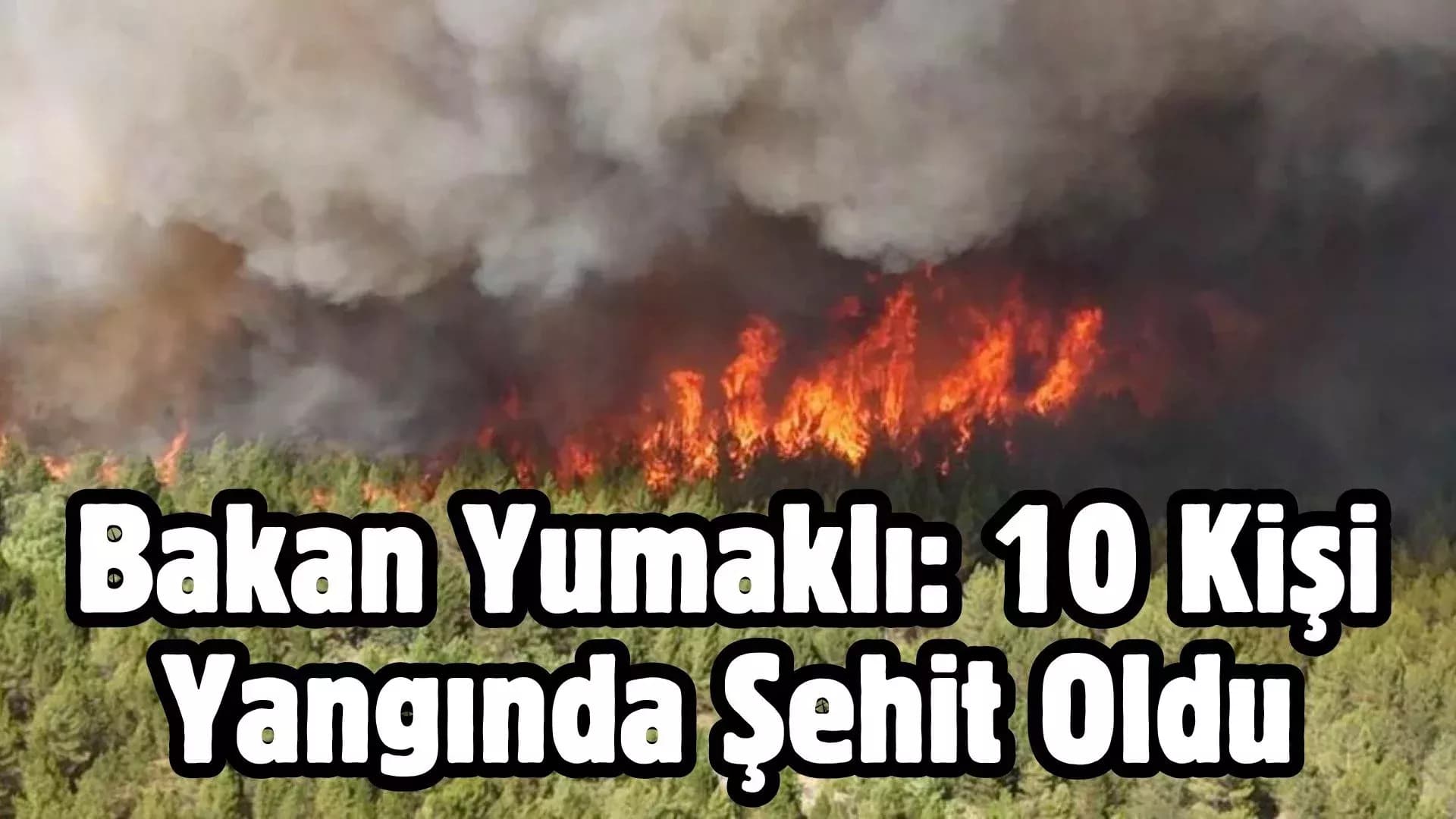 Bakan Yumaklı: "Ne yazık ki 5 orman çalışanı kardeşim ve 5 AKUT mensubu kardeşimi kaybettik"