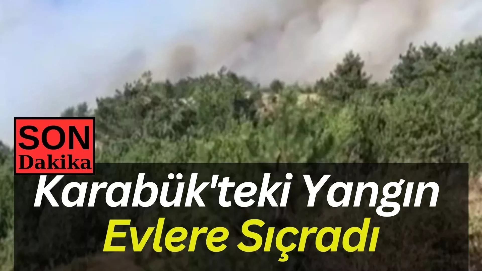 Karabük'teki yangın evlere sıçradı