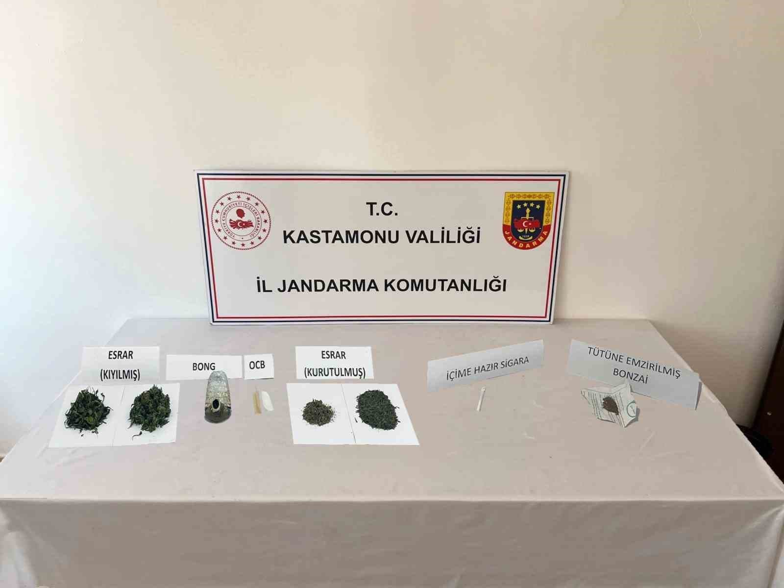 Kastamonu’da uyuşturucu operasyonları: 2 gözaltı