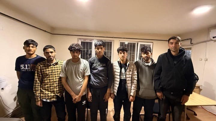Amasya’da ormanlık alanda 8 düzensiz göçmen yakalandı